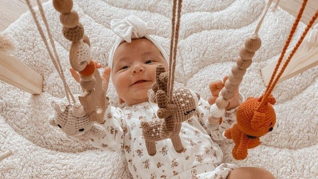 Baby in a cozy nursery