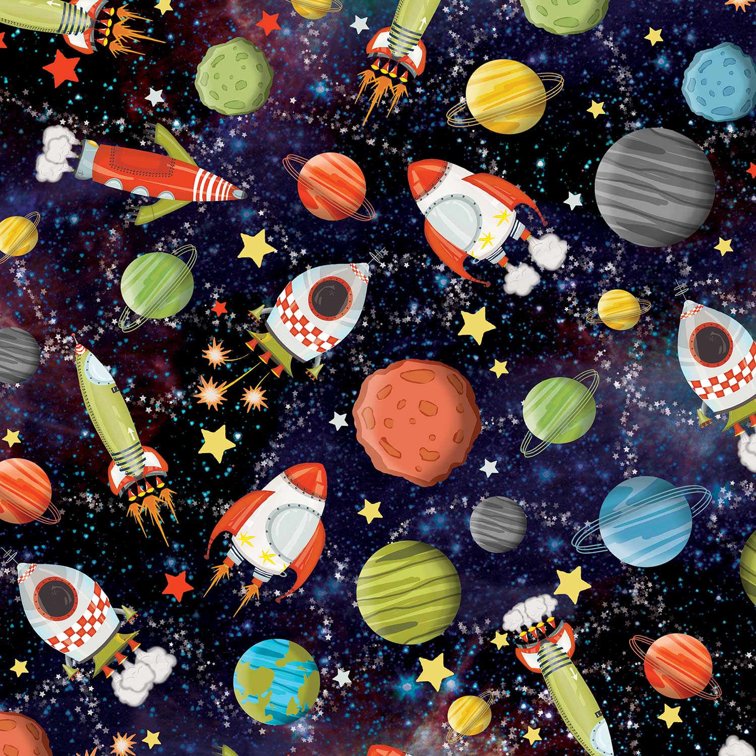 Space Astronaut Girl Name Gift Wrapping Paper - Birthday, Baby Shower -  Graphic Spaces