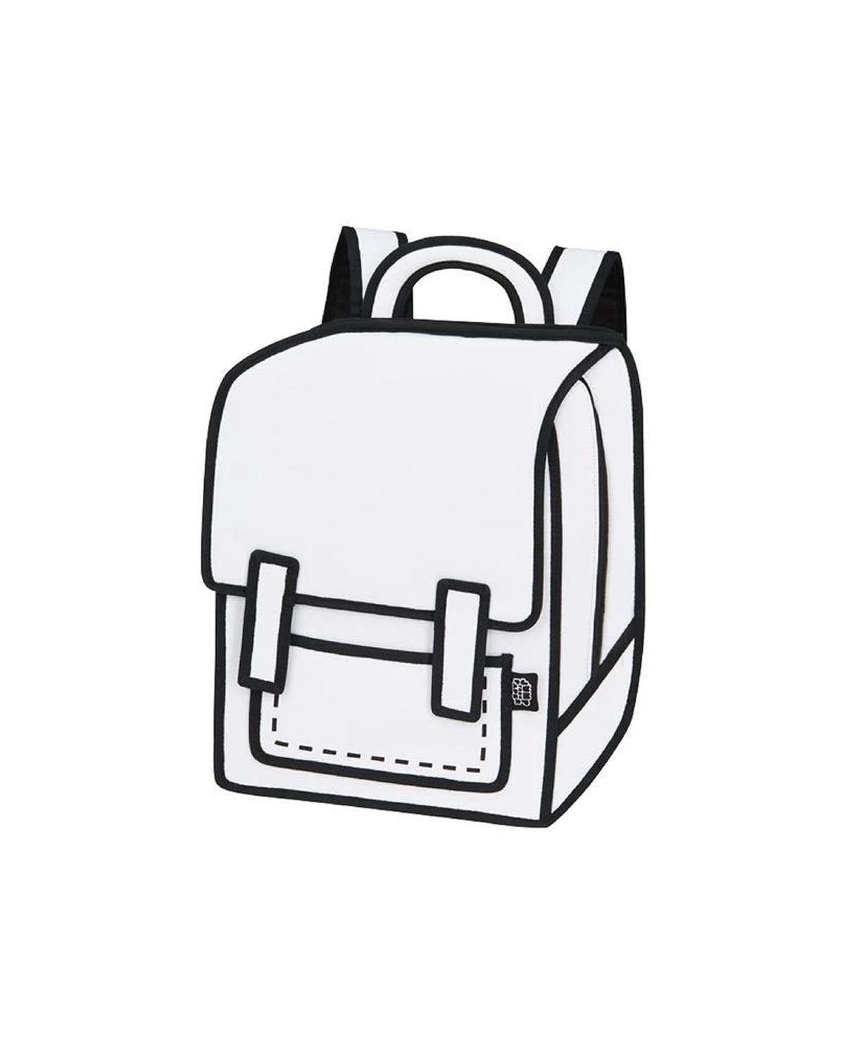 2d Backpack Spaceman Graffiti White