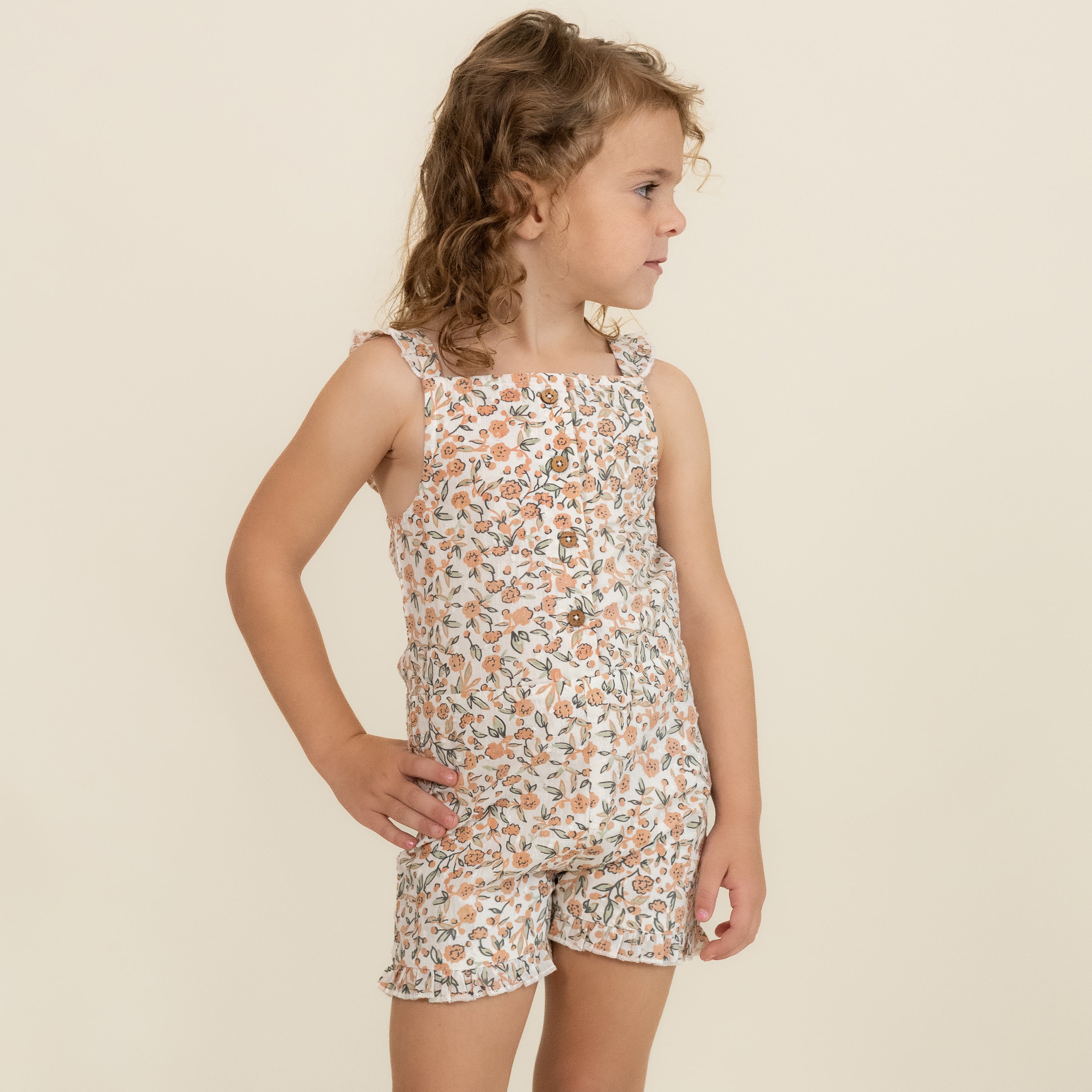 Organic Flutter Jumpsuit - Magnolia