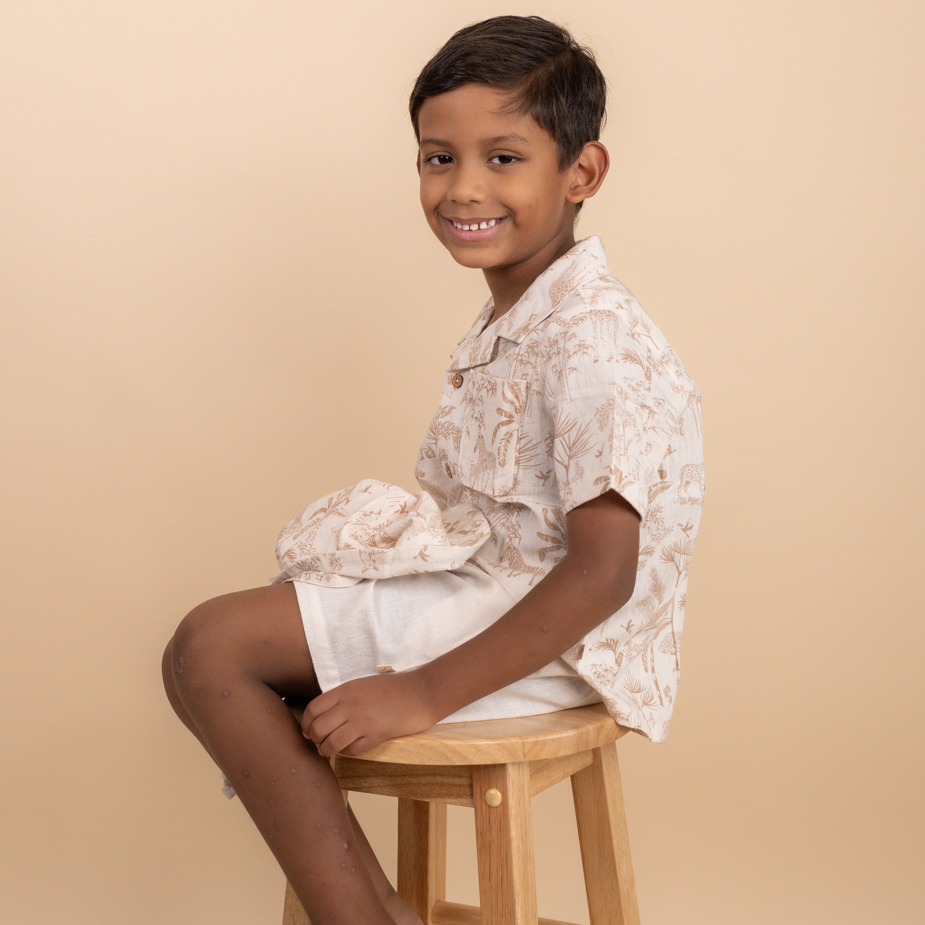 Organic Shirt & Shorts Set - Wild Tropics