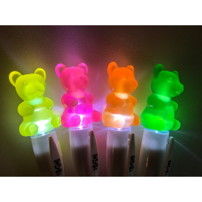 Scented Gummy Bear Light-up Highlighters - 24 Per Display