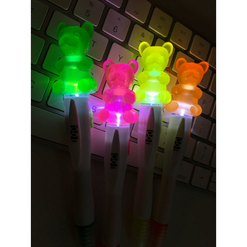 Scented Gummy Bear Light-up Highlighters - 24 Per Display