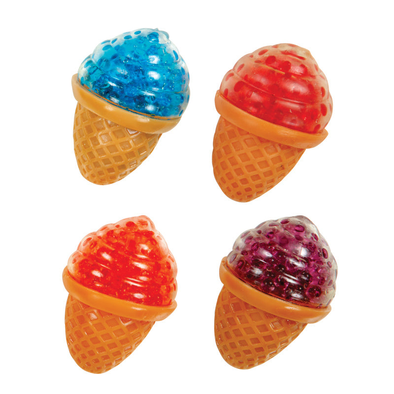 Ice Cream Cone Squish Ball Toys - 24 Per Box