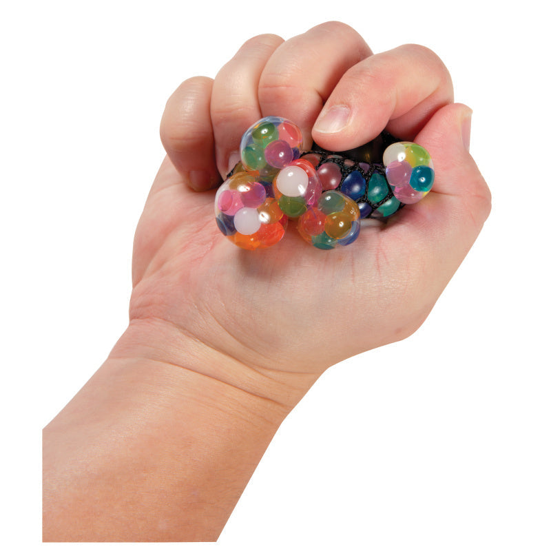 Mini Rainbow Mesh Blobbles Squeeze Balls - 24 Per Bag