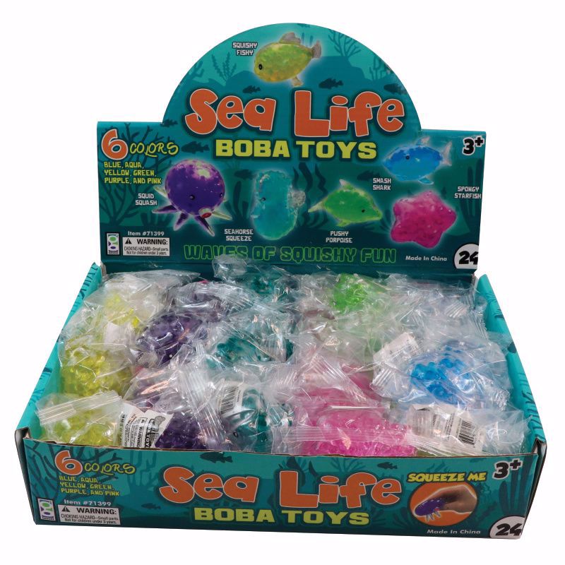 Small Sealife Boba Ball Toys - 24 Per Display