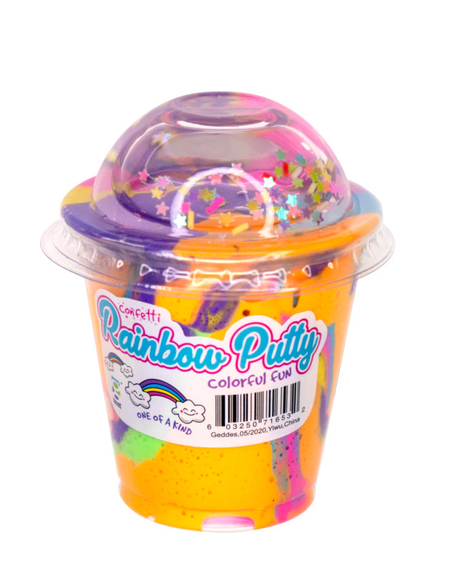 Confetti Rainbow Putty - 12 Per Display