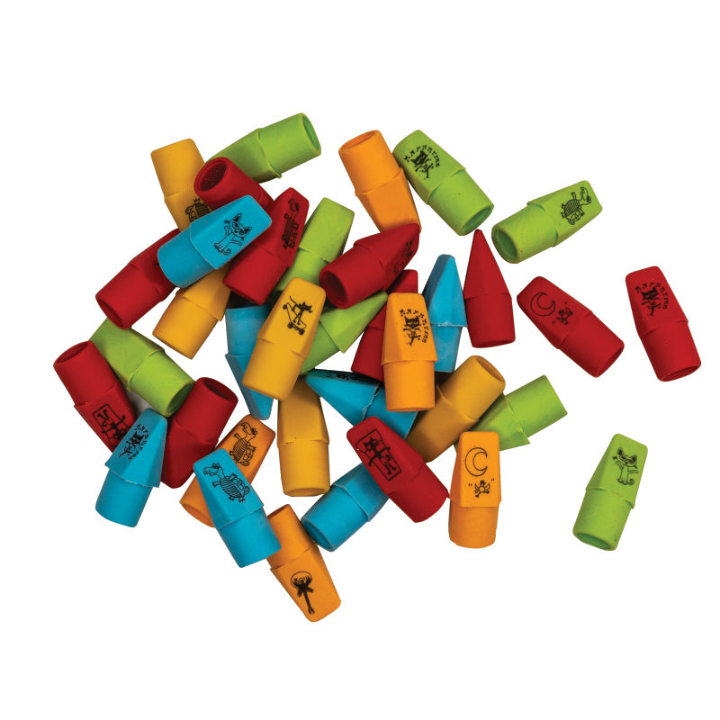 Pete The Cat Eraser Caps - 100 Per Bag