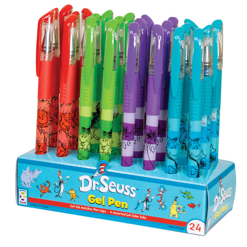 Dr. Seuss™ Grip Gel Pens - 24 Per Display