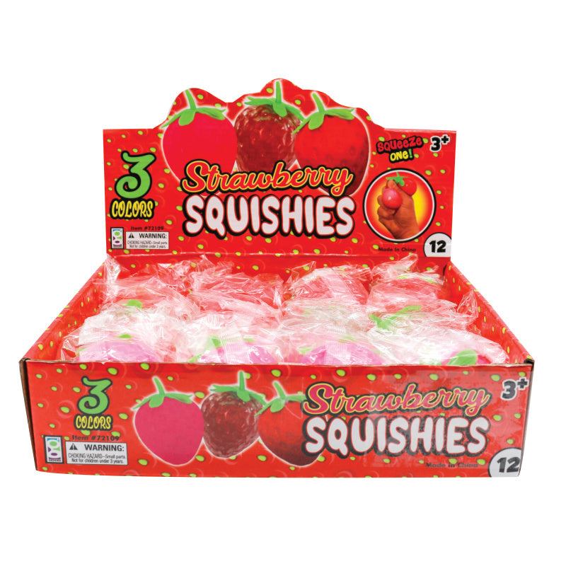 Strawberry Squishies - 12 Per Display