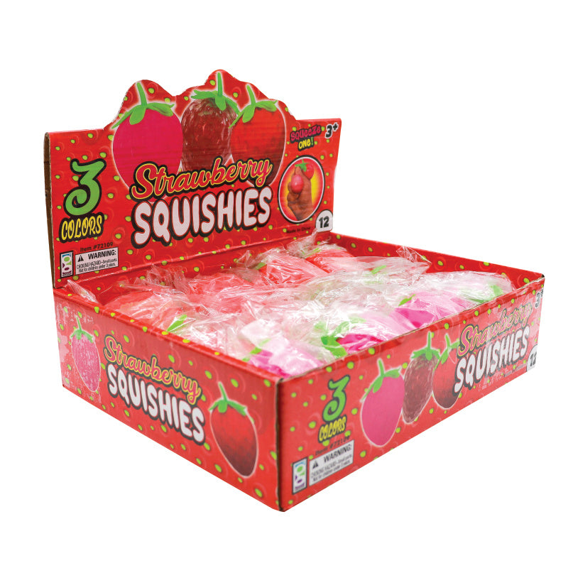 Strawberry Squishies - 12 Per Display