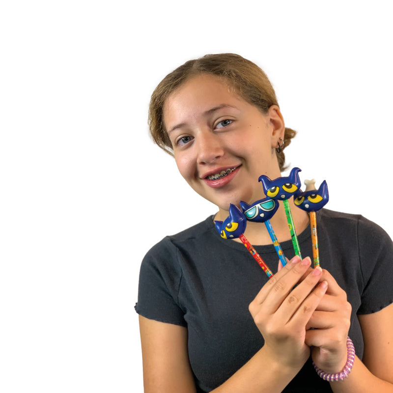 Pete The Cat Squishy Top Pen - 12 Per Tub