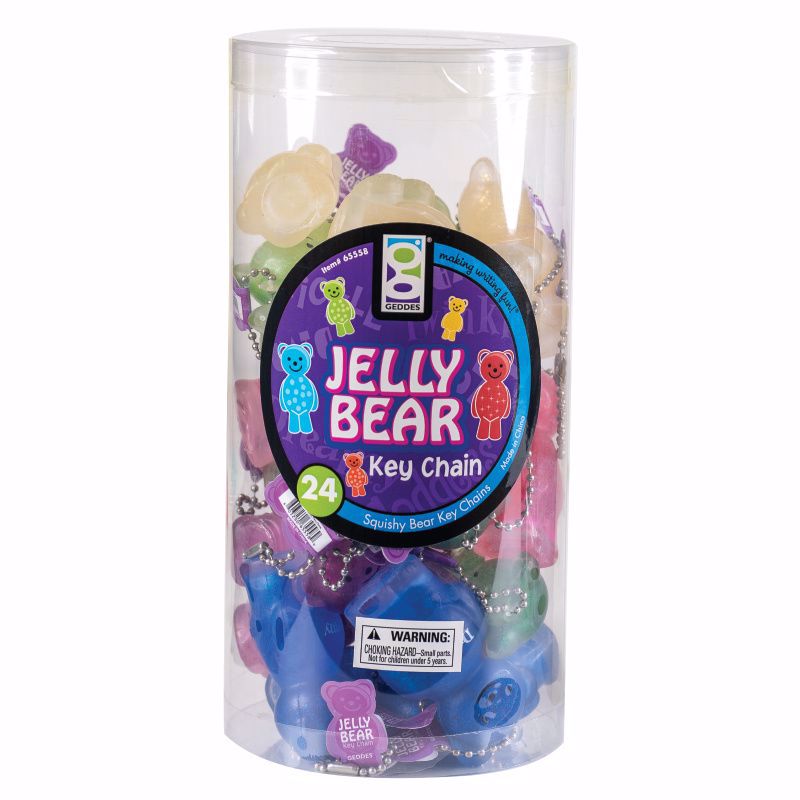Jelly Bears Keychain - 24 Per Tub