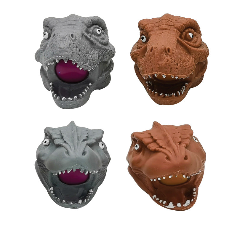 Dino Head Stress Ball - 12 Per Display