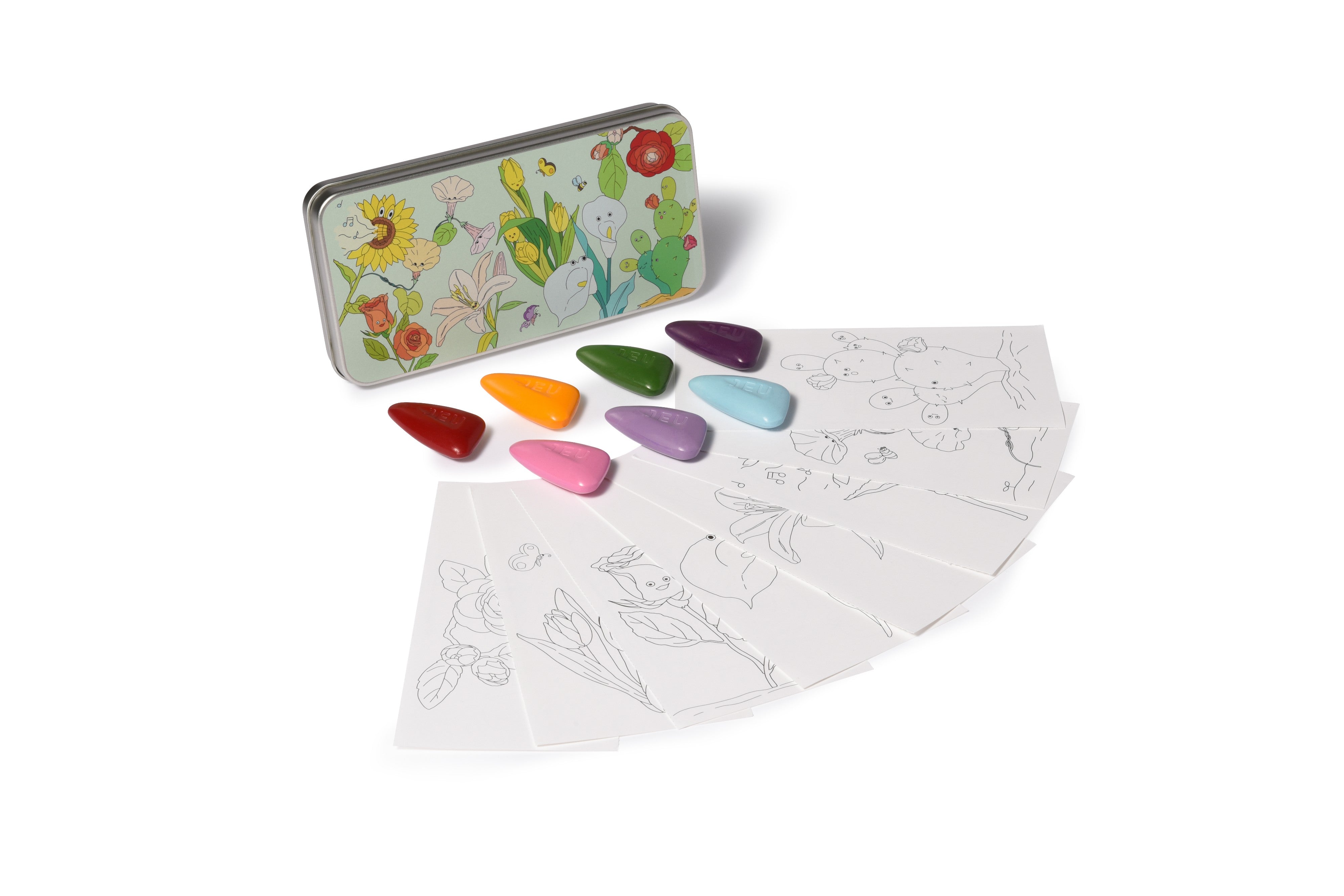Coloring Kit - 3 Units In Set - Flora Large