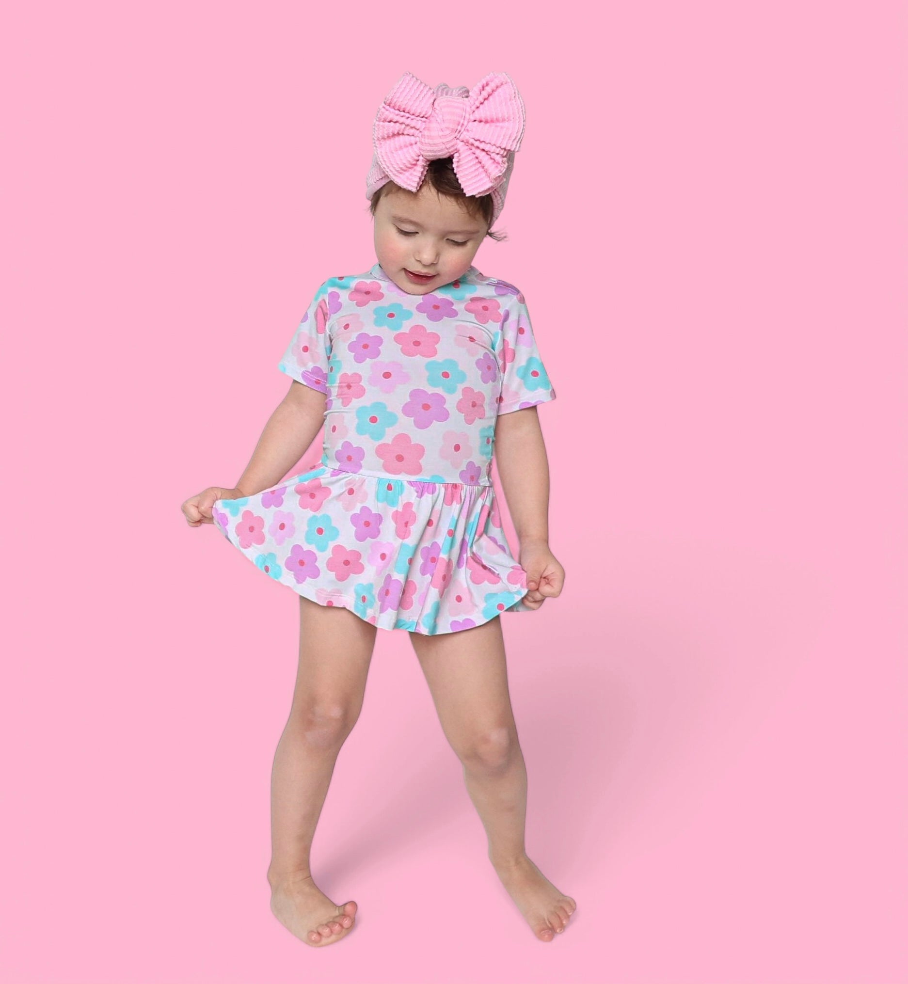 Violet Fields Dream Bodysuit Dress