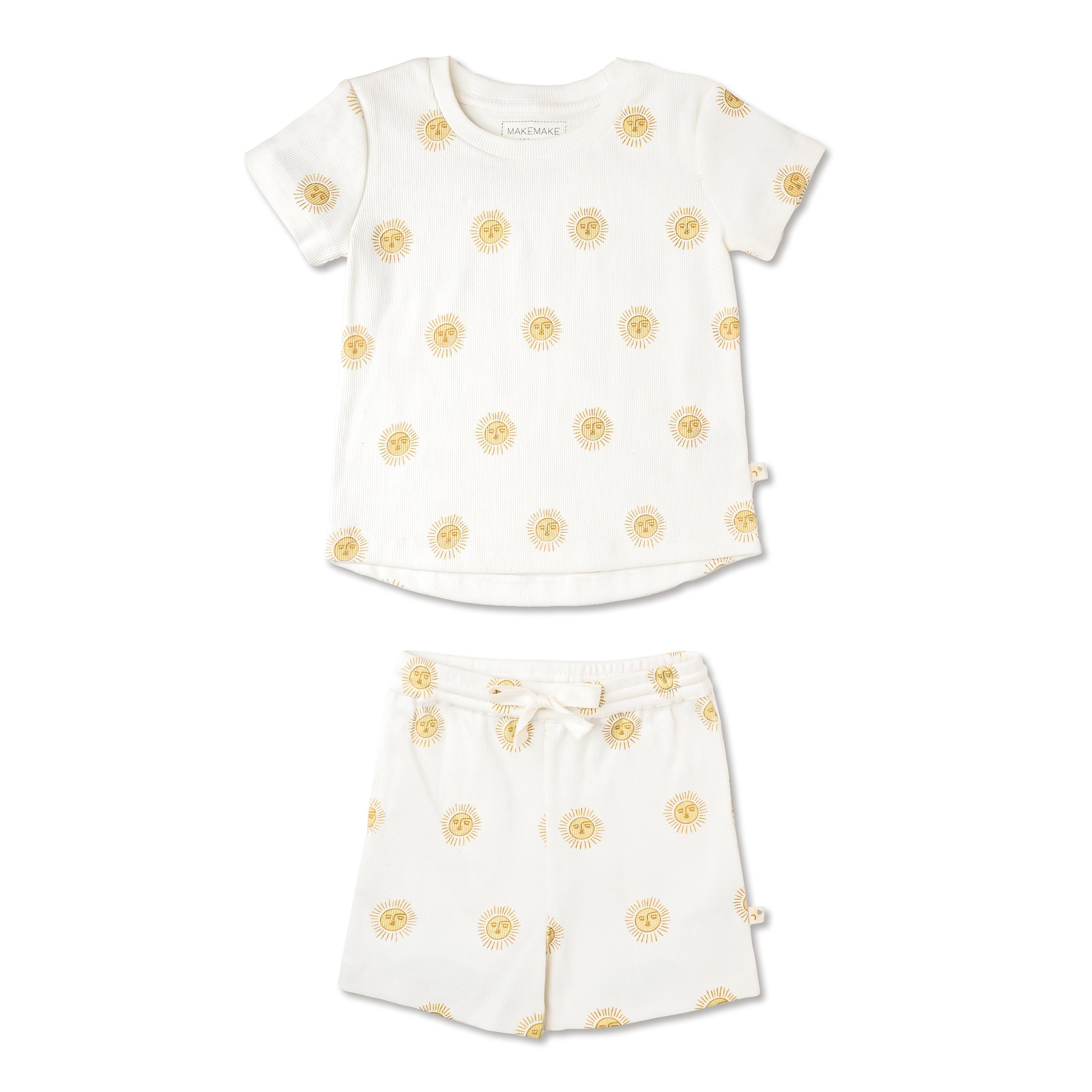 Organic Tee & Shorts Set - Summer Sun