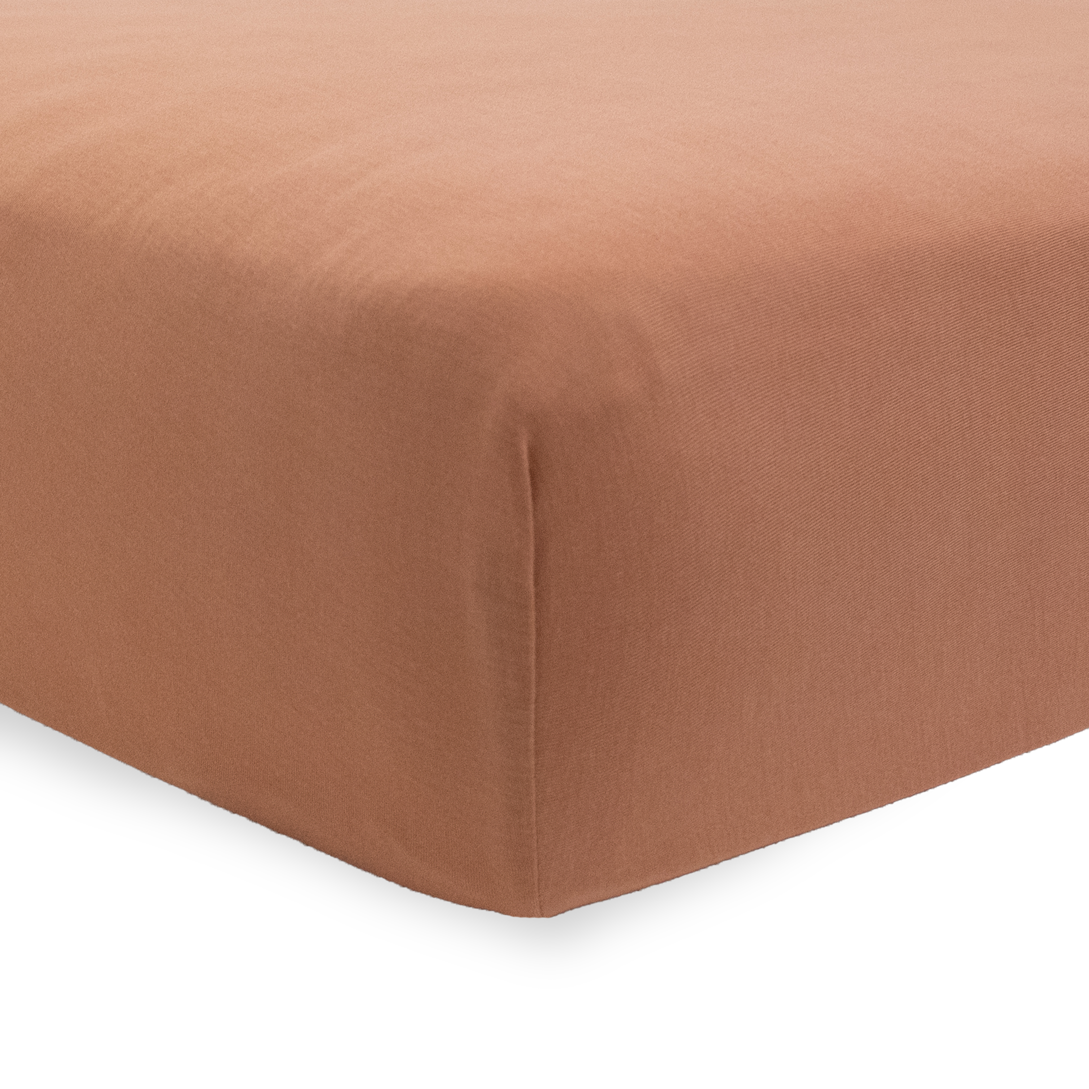 Stretch Knit Crib Sheet - Terracotta