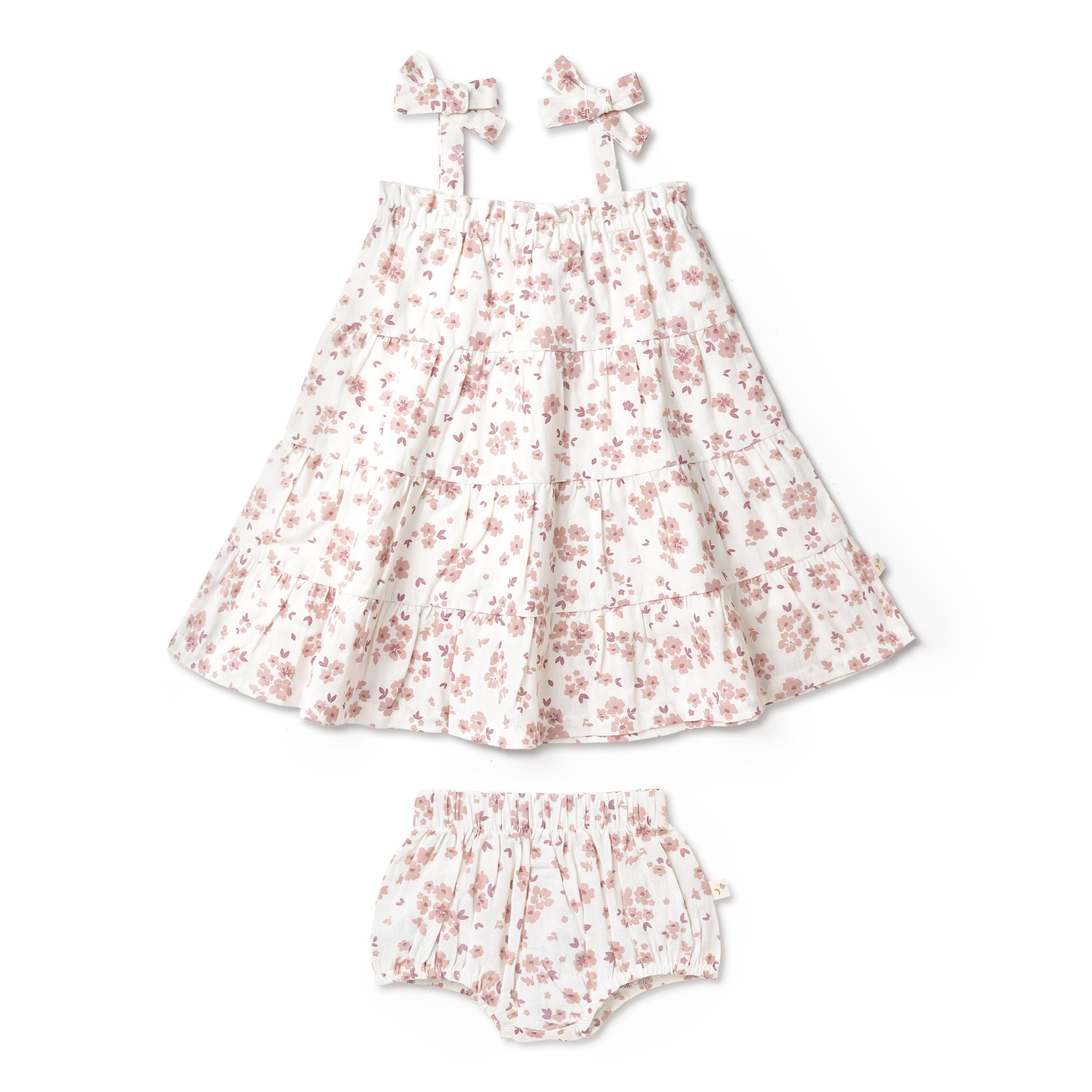 Organic Tiered Dress - Petit Floral
