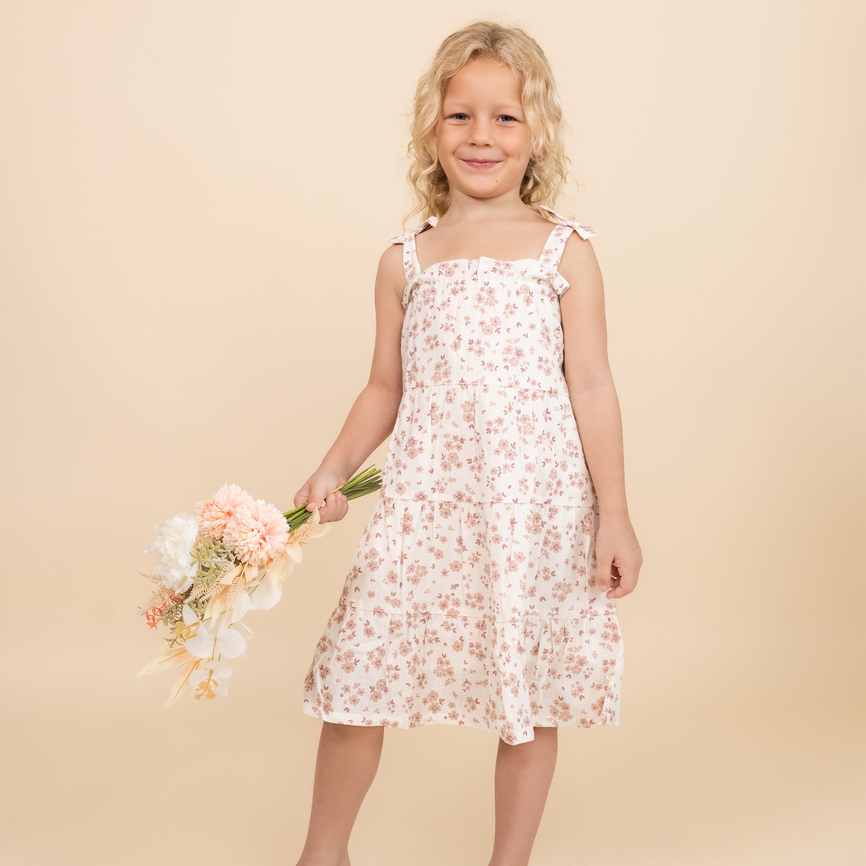 Organic Tiered Dress - Petit Floral