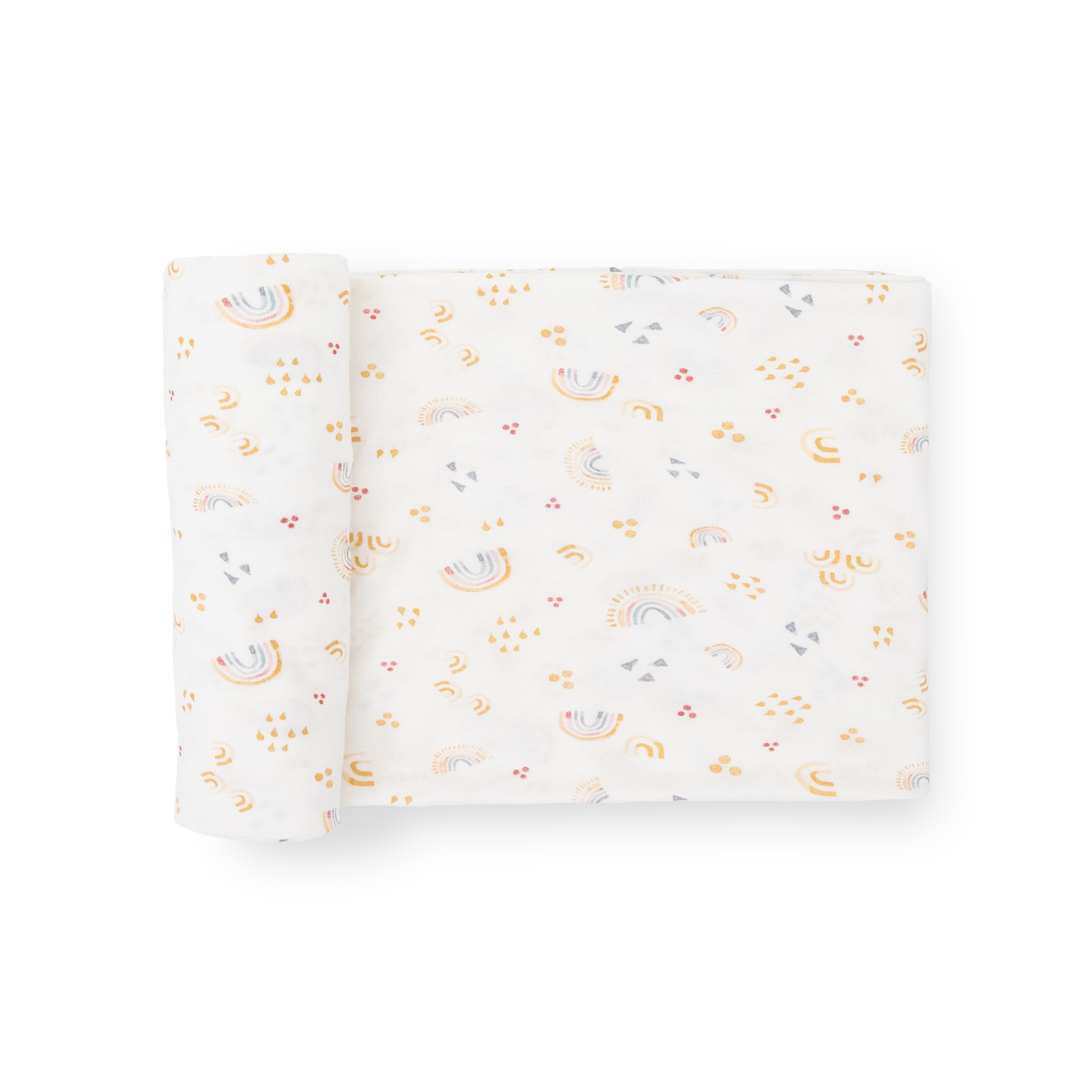 Stretch Knit Swaddle Blanket - Rainbows