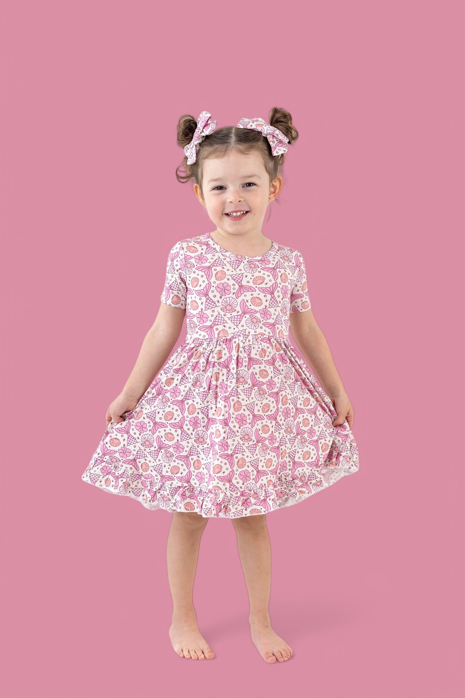 Magical Mermaid Dream Ruffle Dress