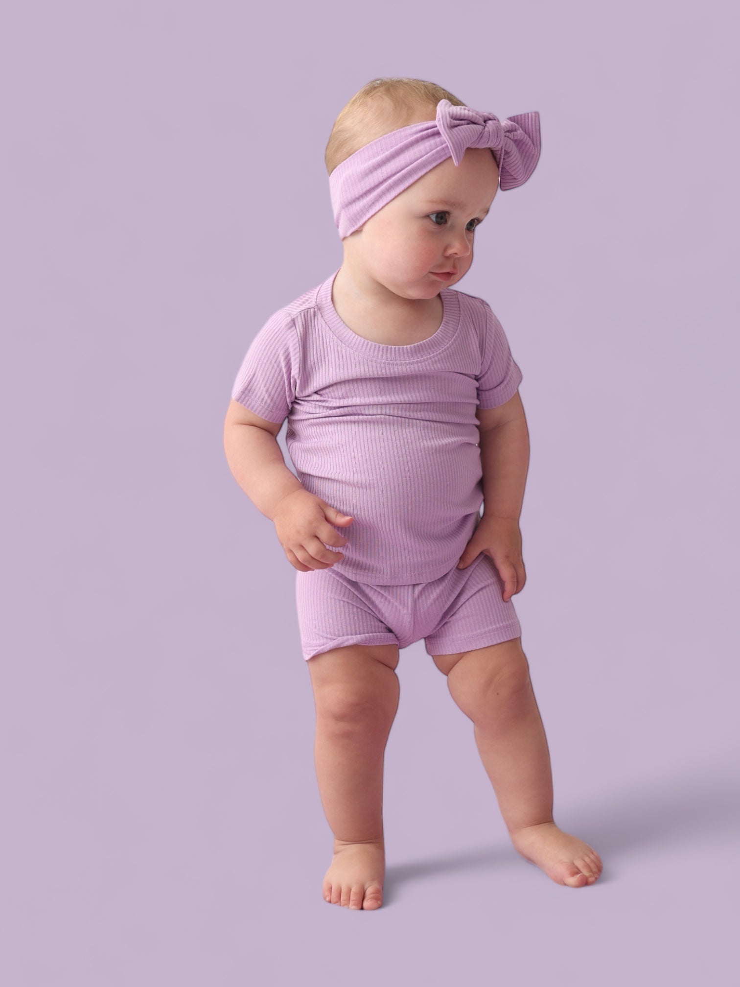 Amethyst Rib Dream Short Set