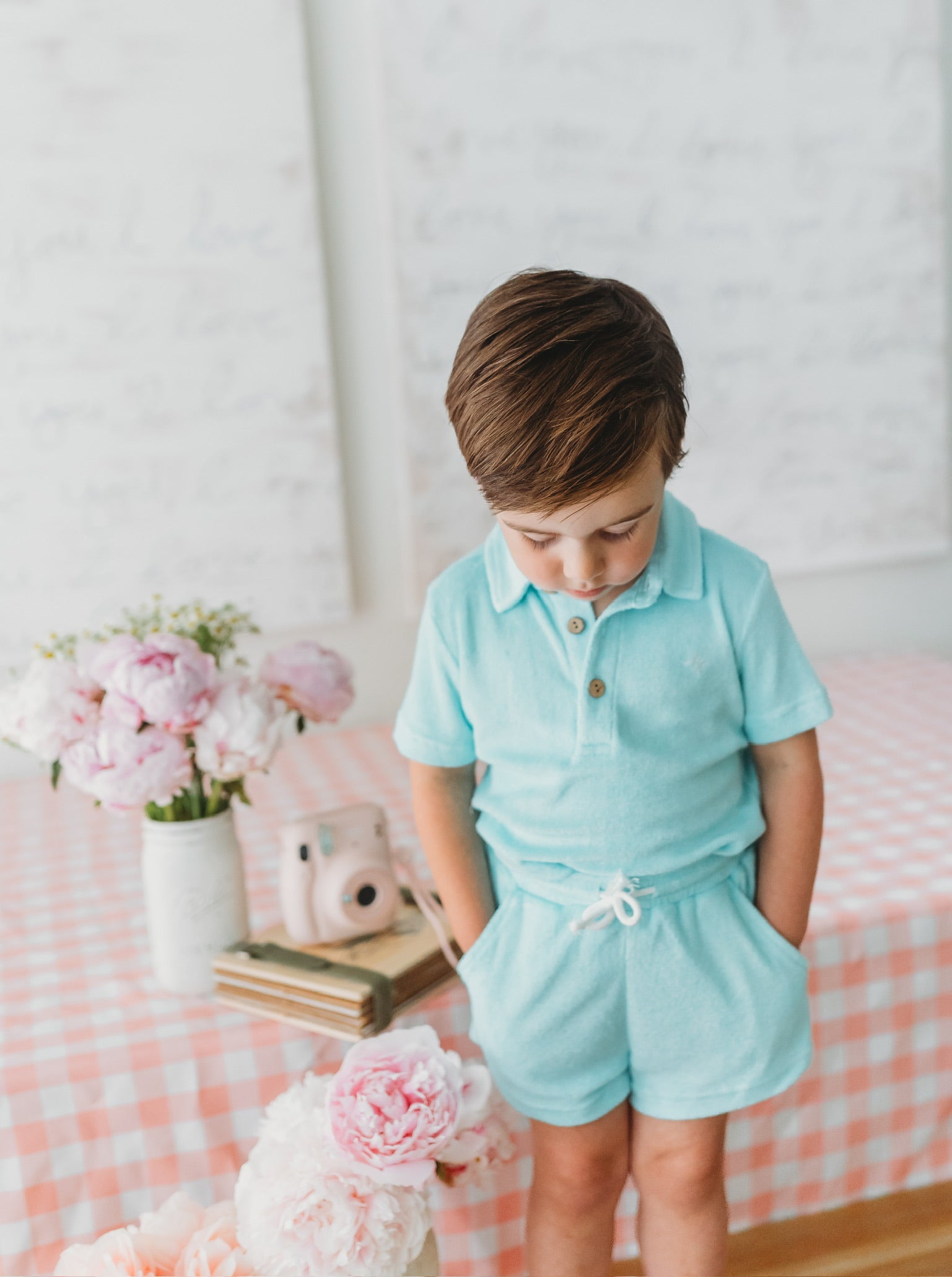 Cotton Candy Blue Lanier Bamboo Terry Set