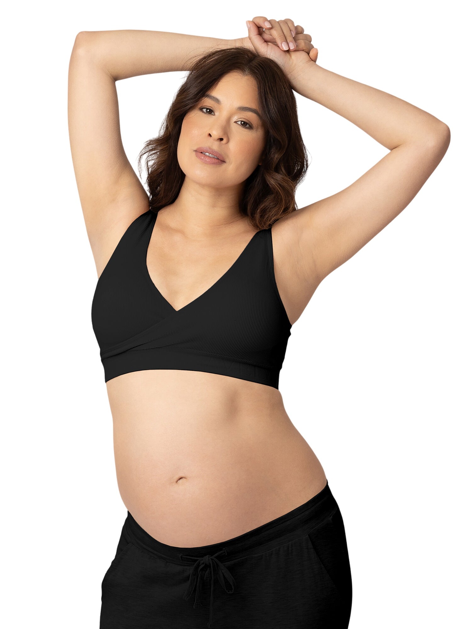 Sublime® Adjustable Crossover Nursing & Lounge Bra | Black