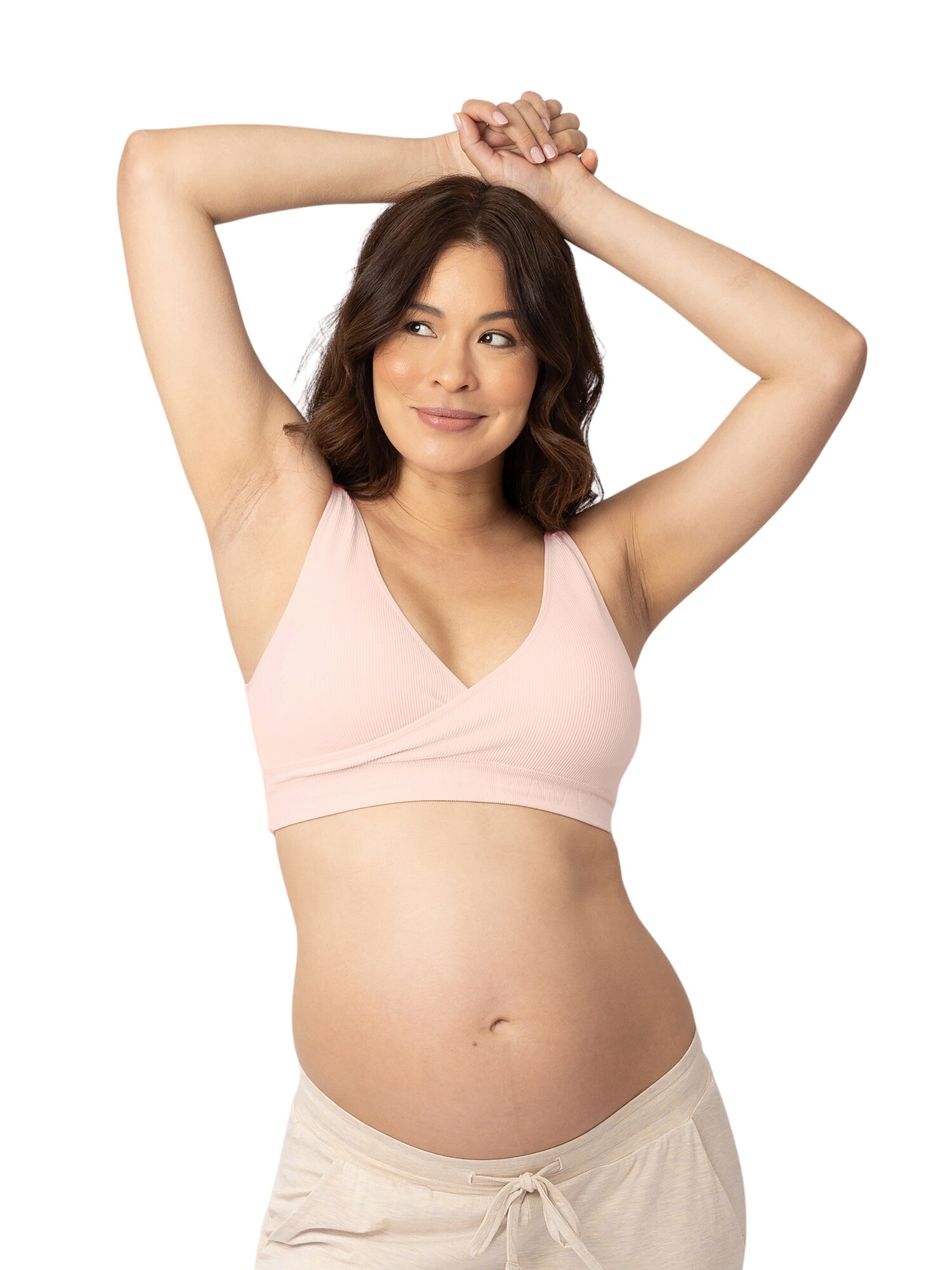 Sublime® Adjustable Crossover Nursing & Lounge Bra | Soft Pink