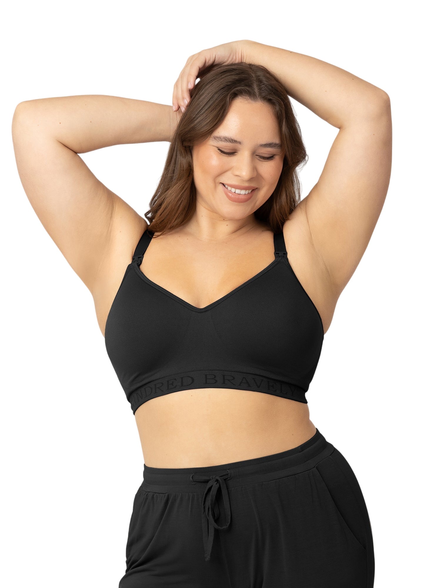 Signature Sublime® Contour Hands-free Pumping & Nursing Bra | Black