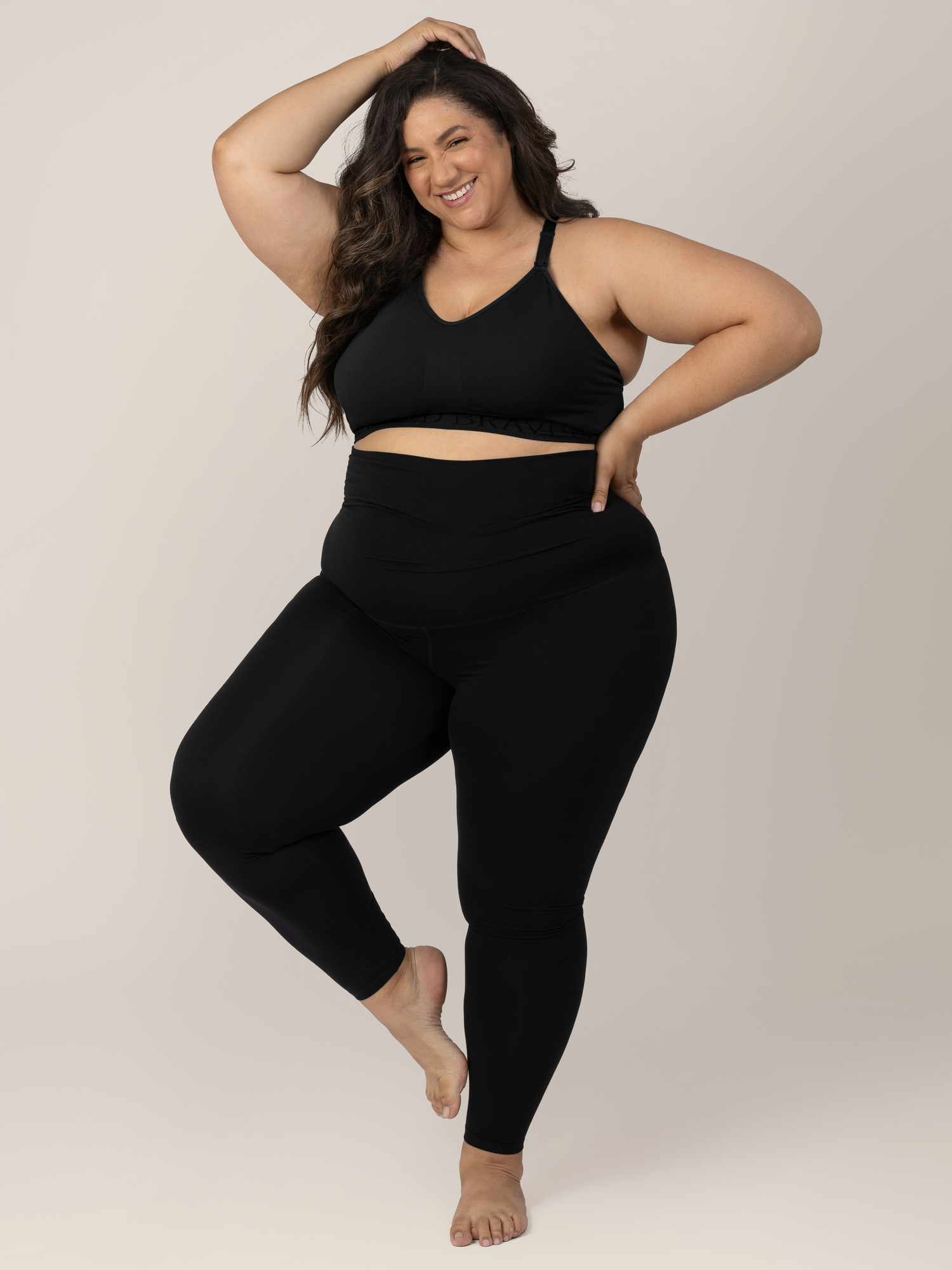 Sublime® Hands-free Pumping & Nursing Sports Bra | Black