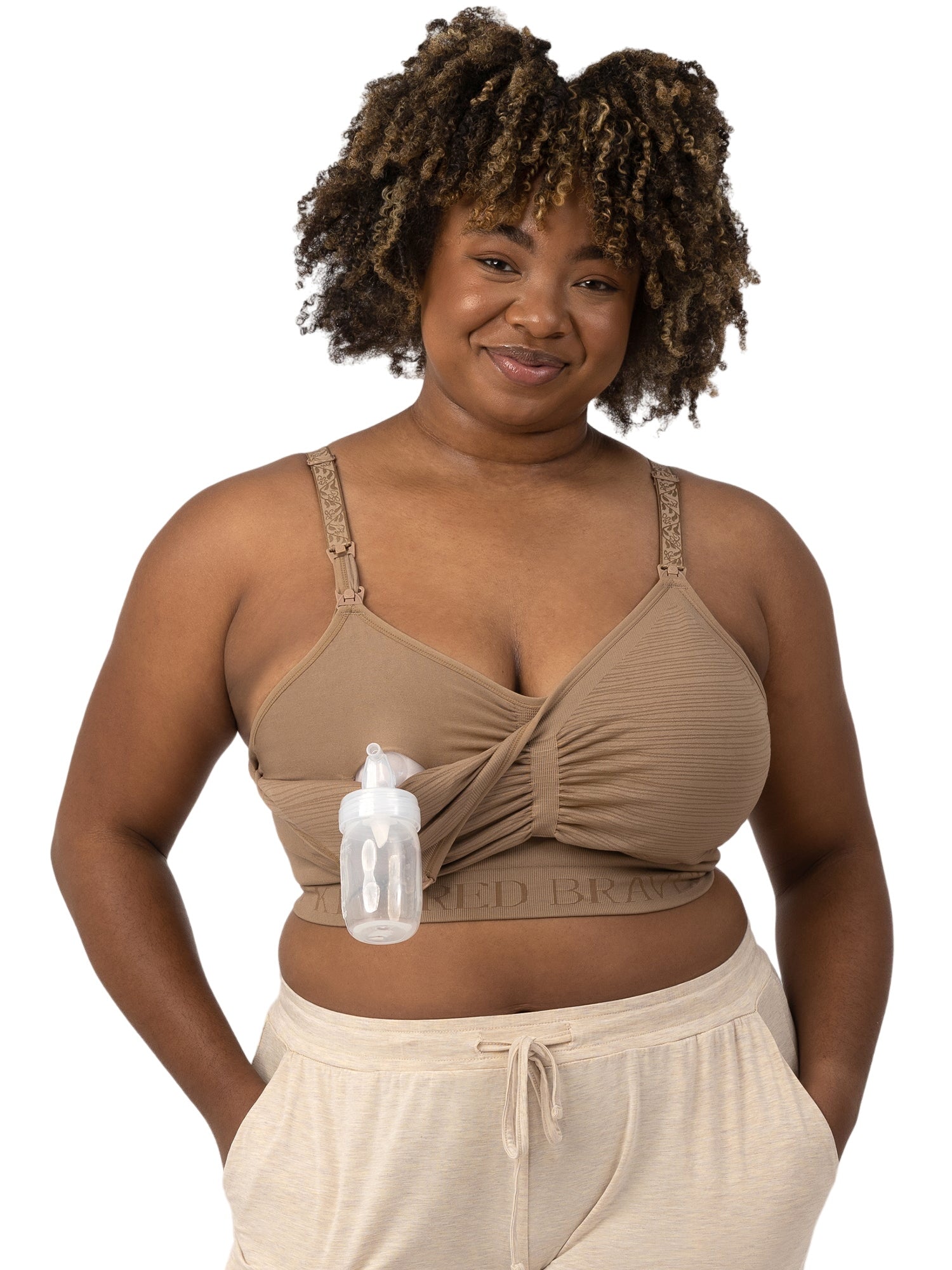Sublime® Hands-free Pumping & Nursing Bra | Latte