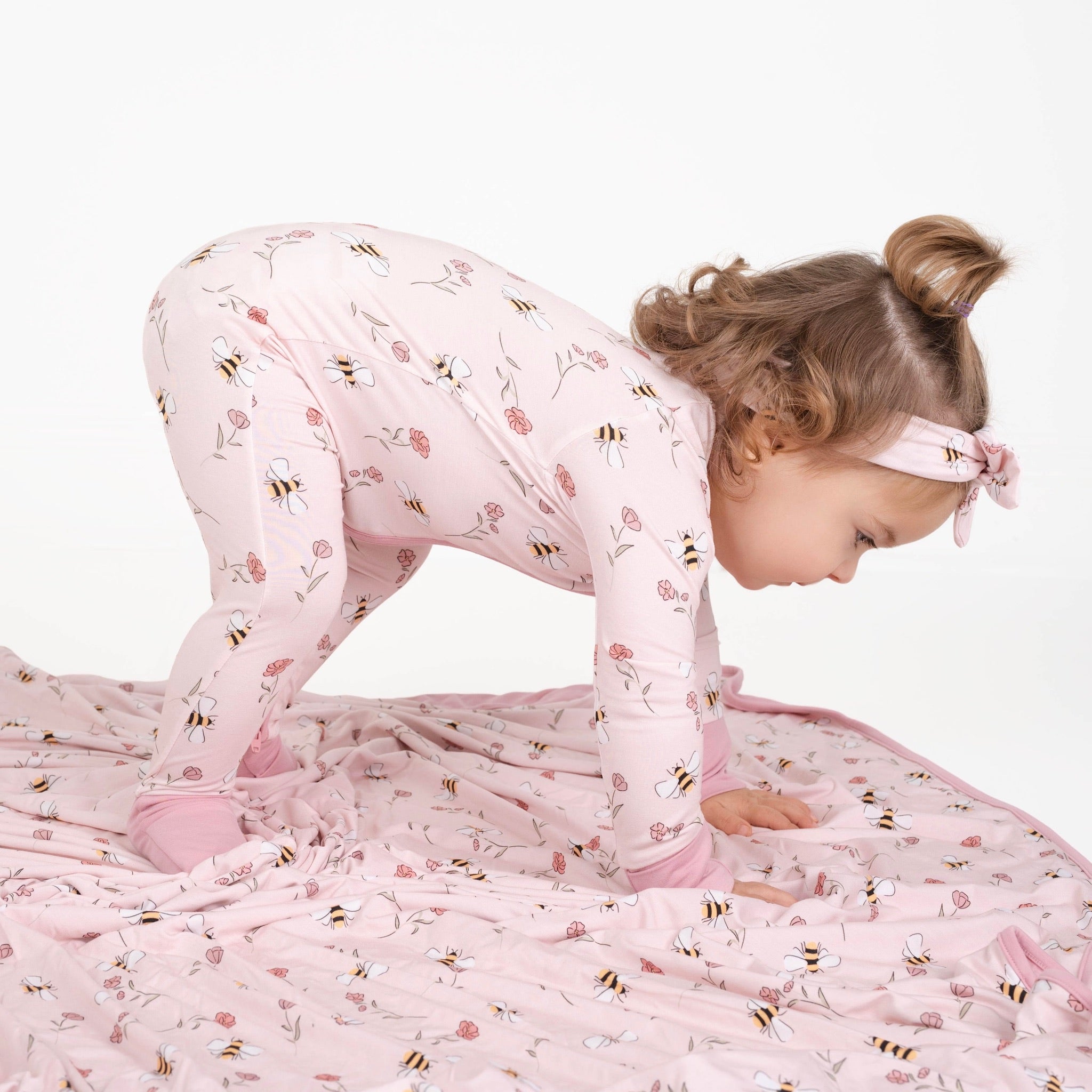 Blooming Bee Zip Romper