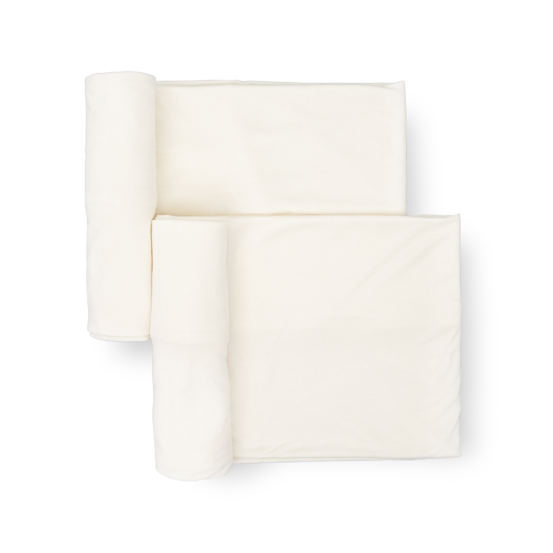Stretch Knit Swaddle Blanket 2 Pack - White