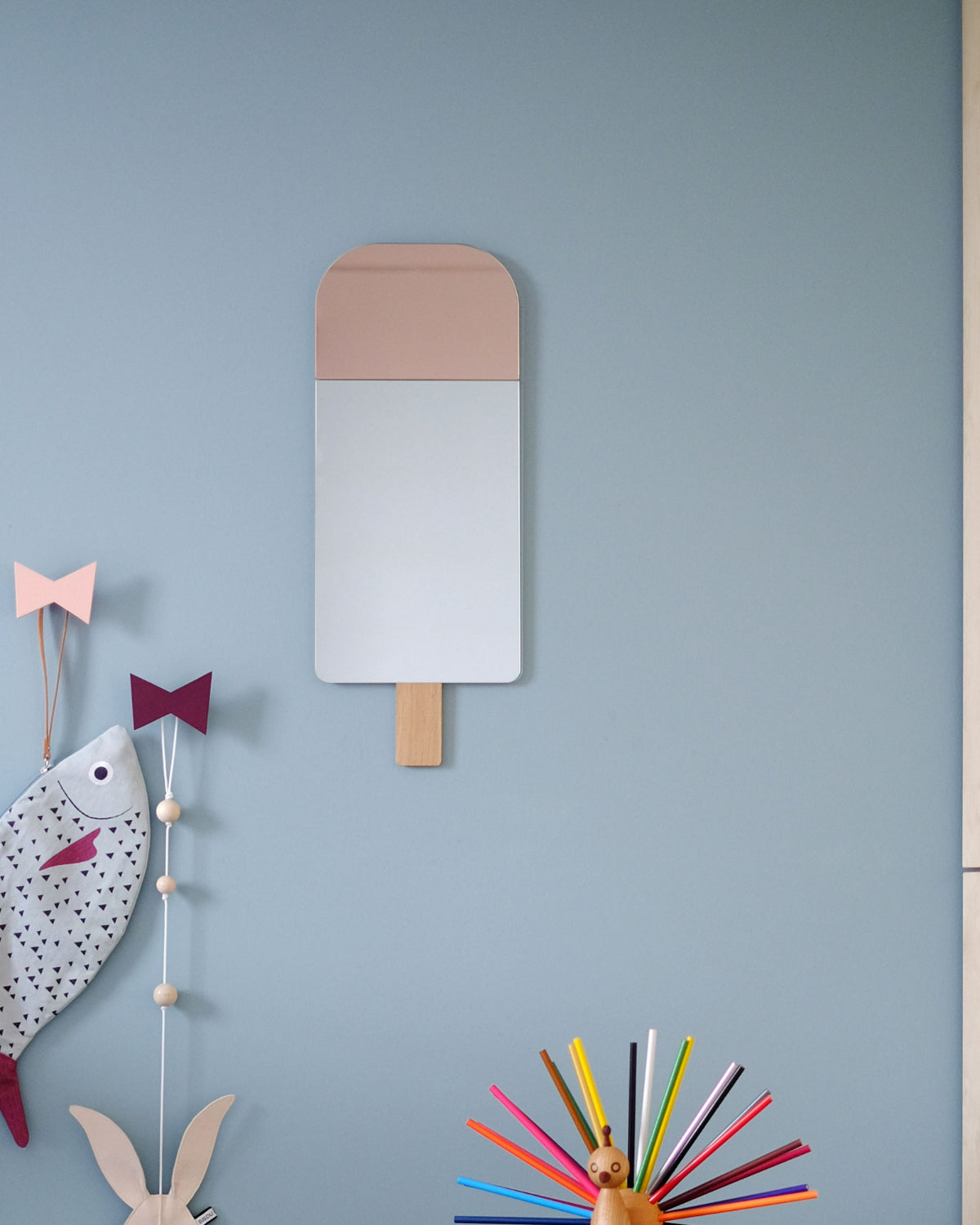 Mirror Ice Cream Warm Rose
