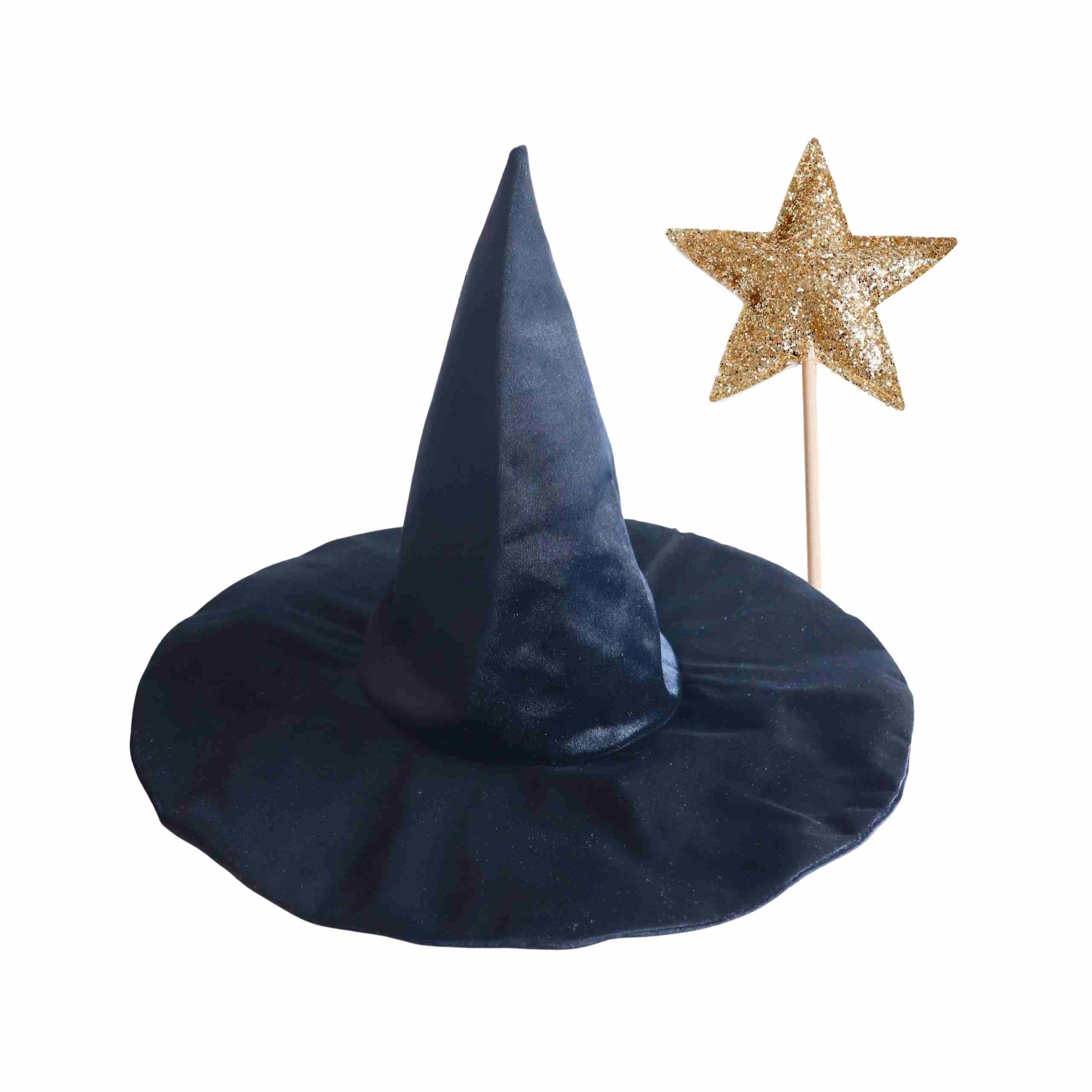 Velvet Witch Hat - Black Kids Or Adults