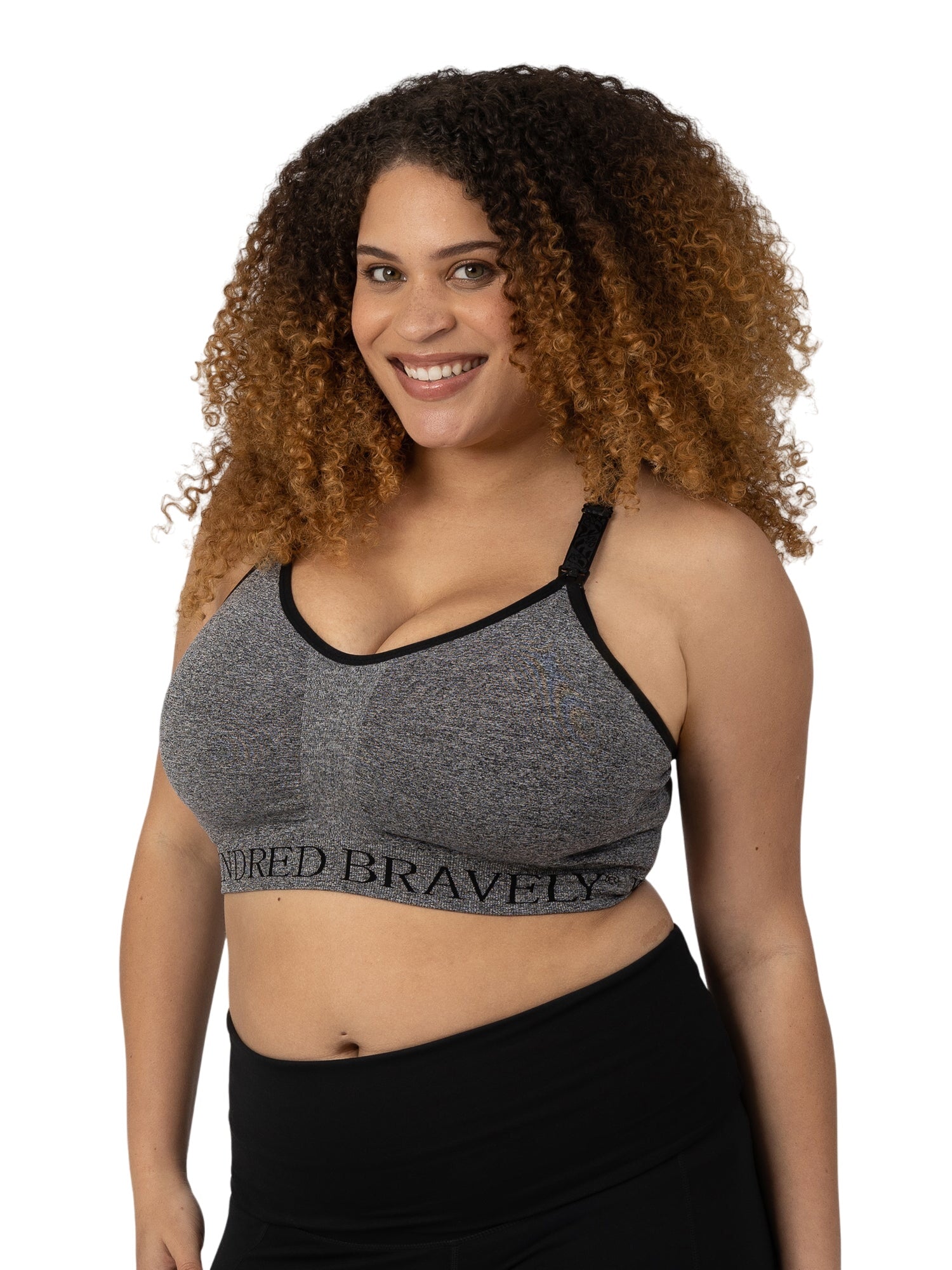 Sublime® Nursing Sports Bra | Heather Grey