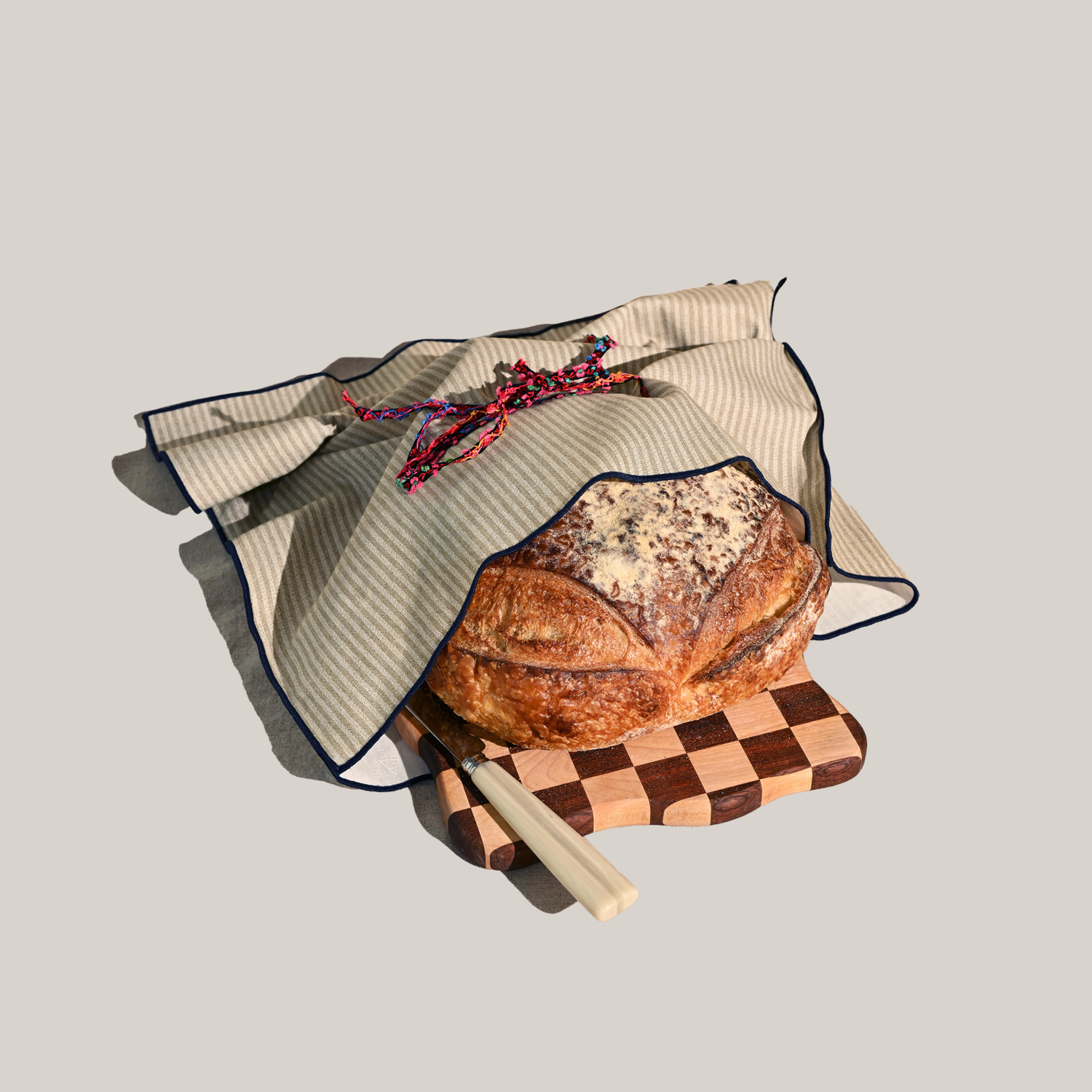Sandbar Stripe Bread Bag / Challah Cover