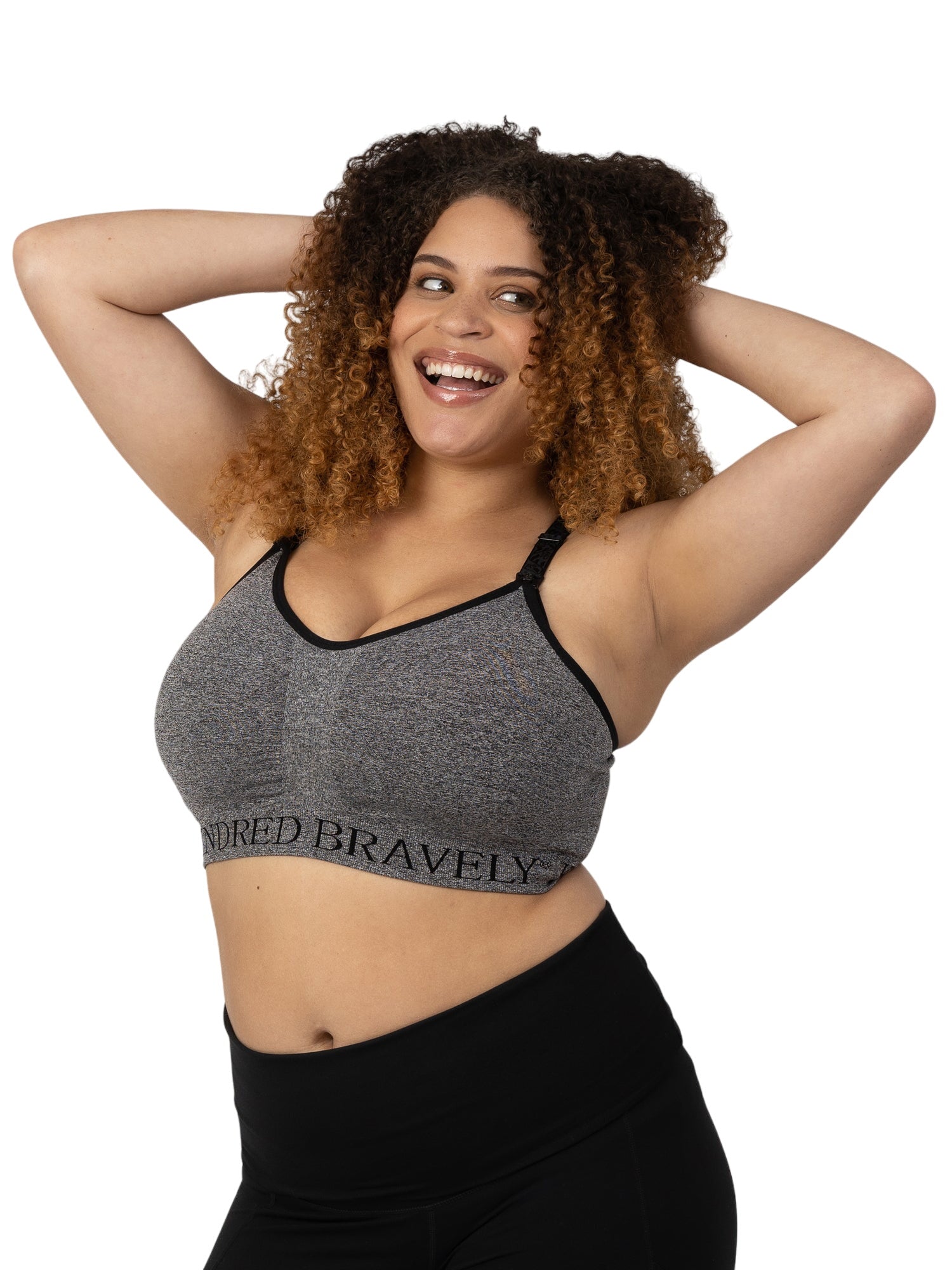 Sublime® Nursing Sports Bra | Heather Grey