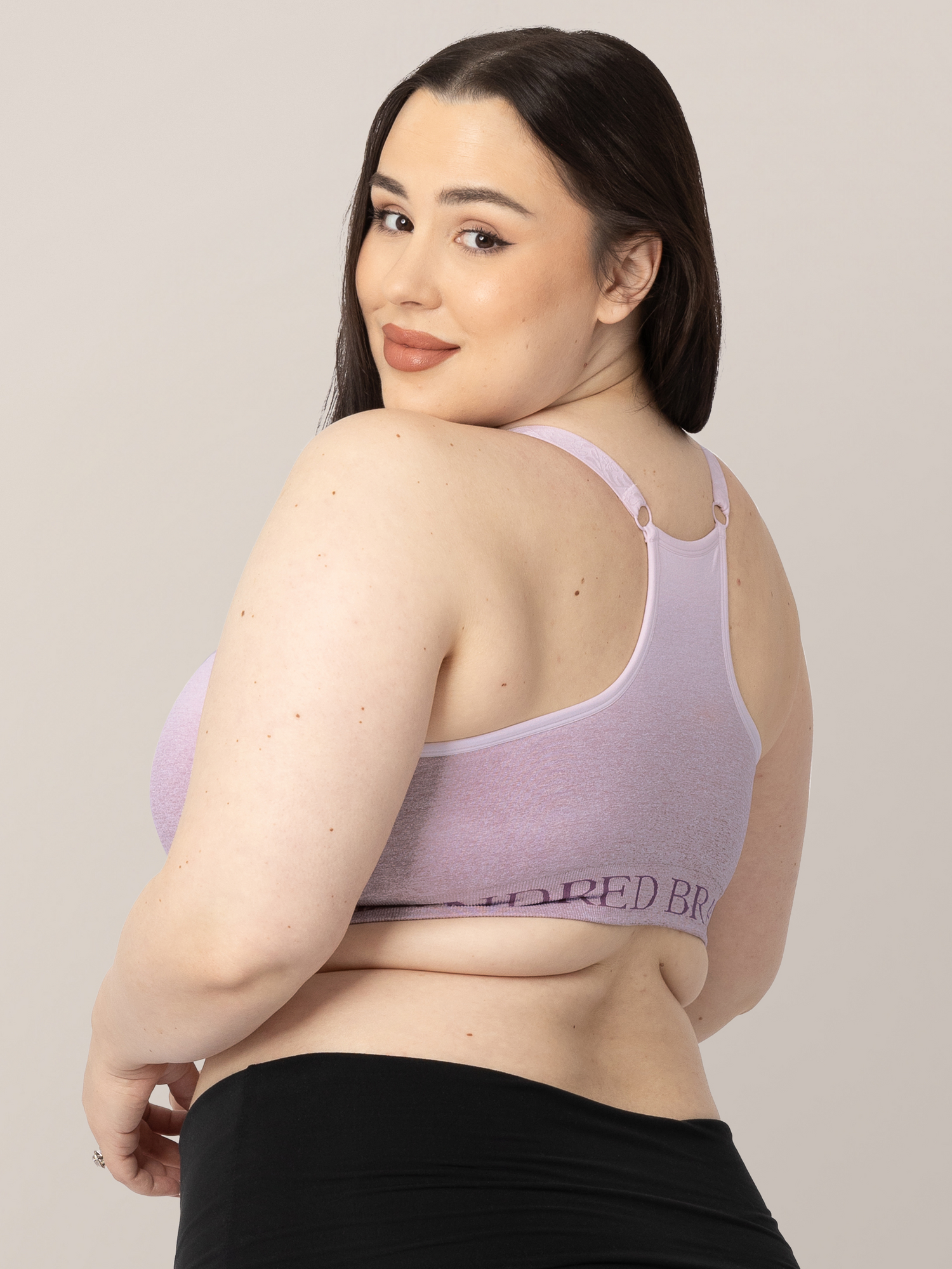 Sublime® Hands-free Pumping & Nursing Sports Bra | Ombre Purple