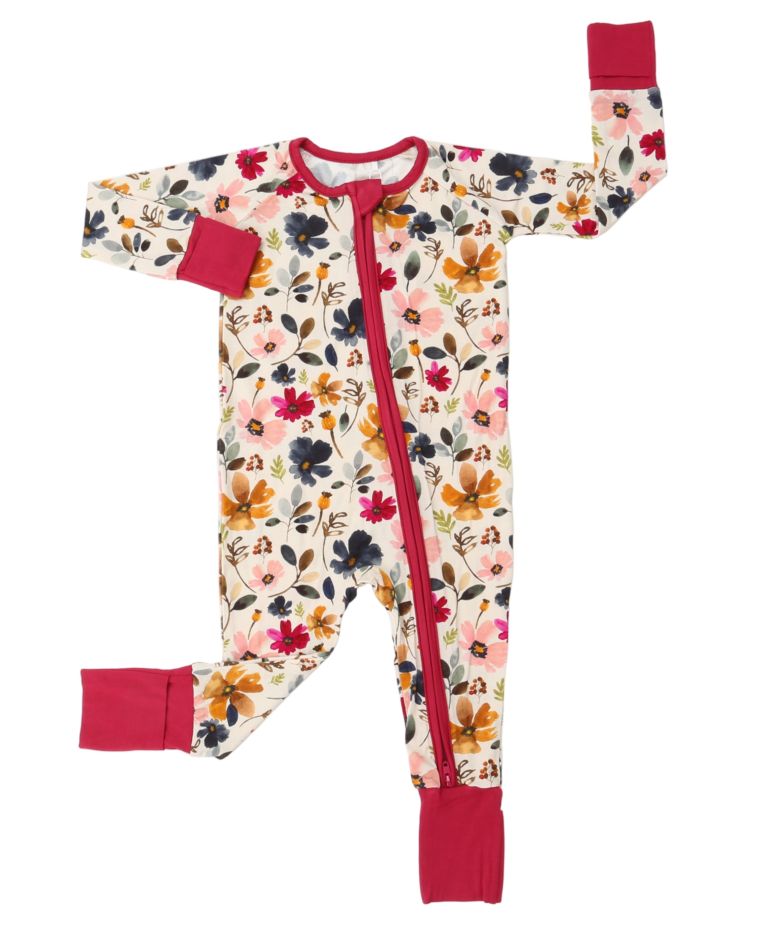 Autumn Blossoms Convertible Footie