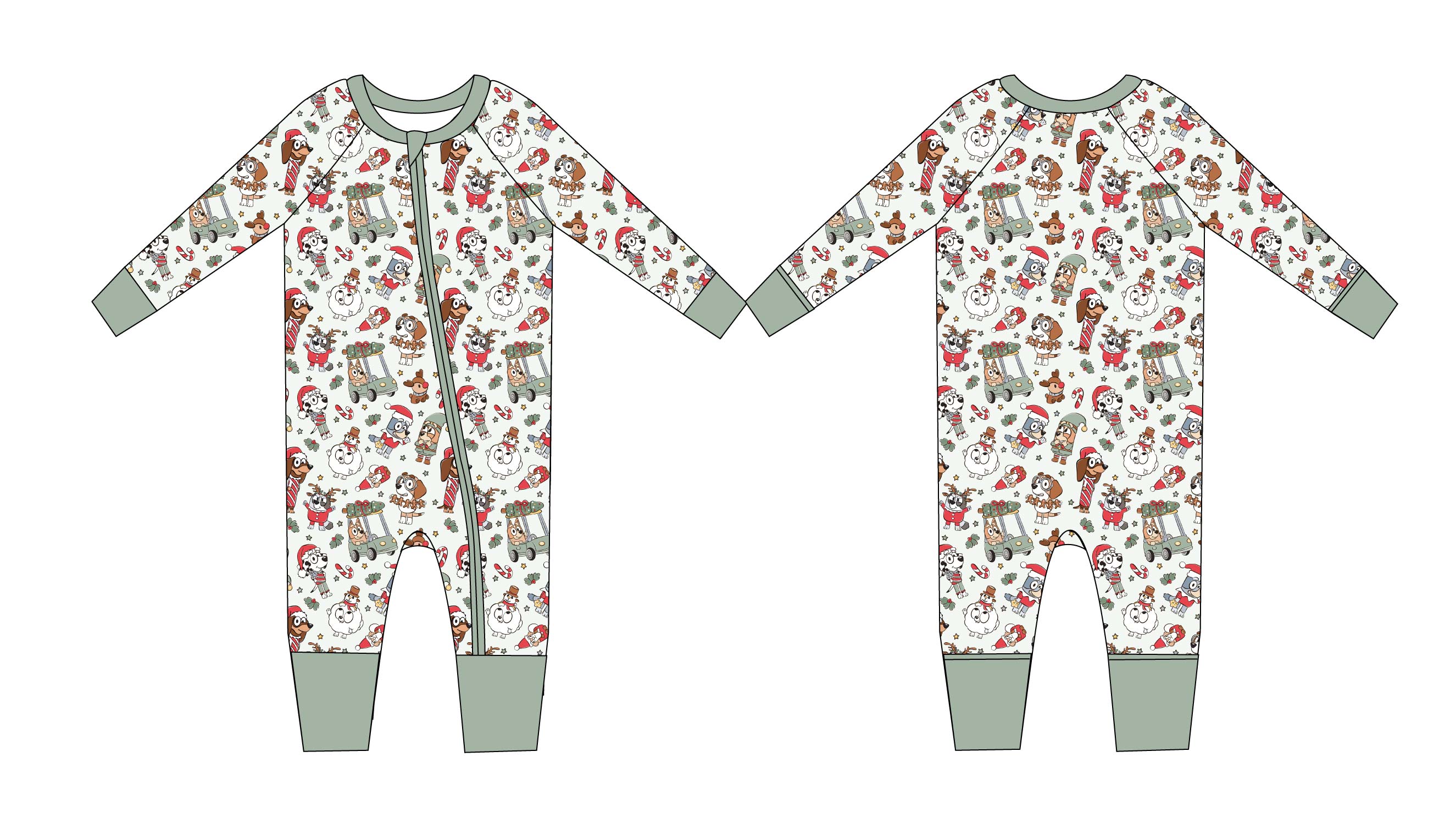 'tis The Season - Zip Romper