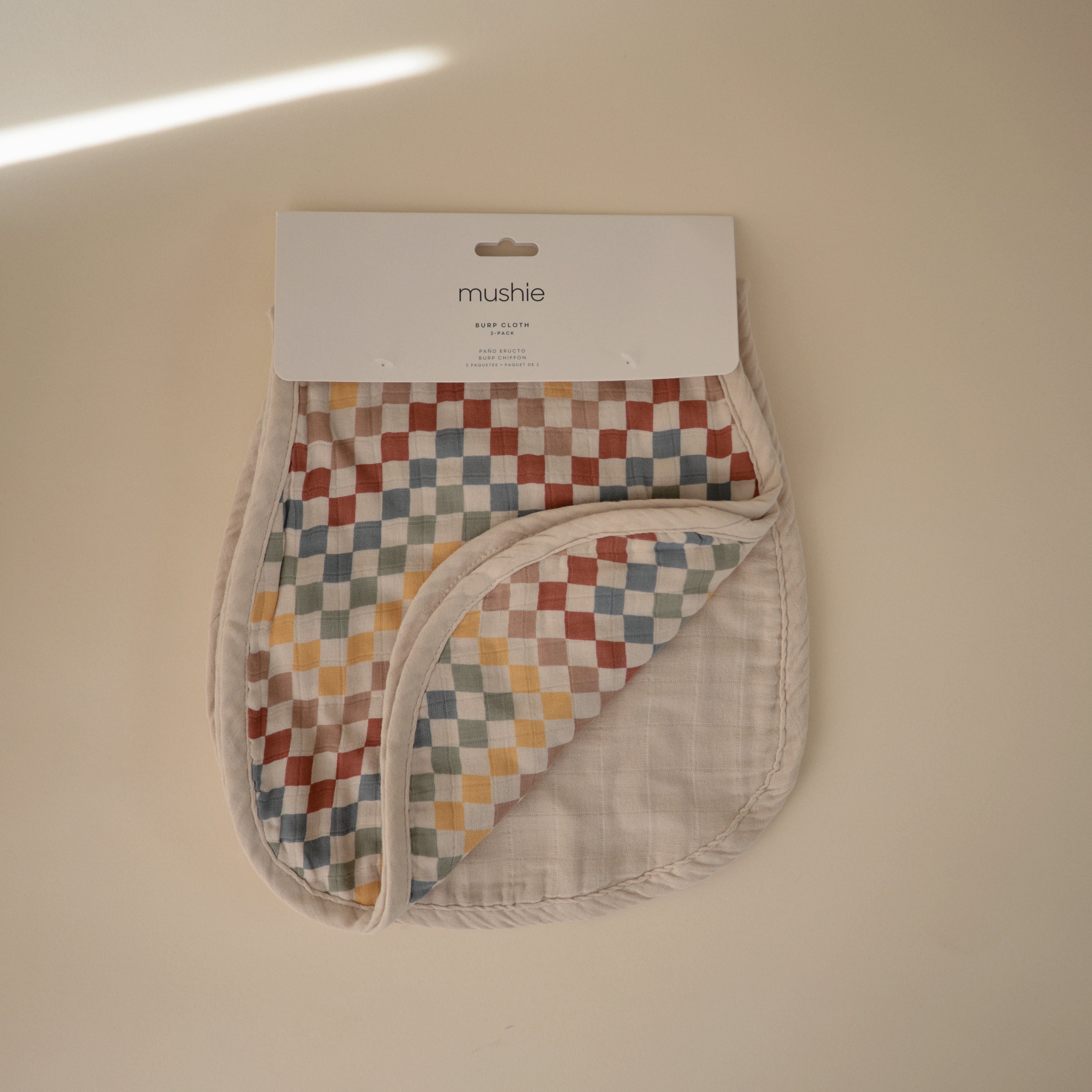 Organic Cotton Muslin Burp Cloth 2-pack