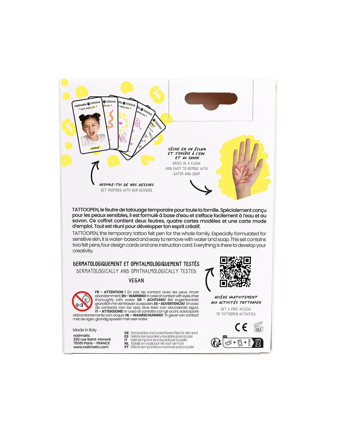 Tattoo Pen Set For Kids Jungle