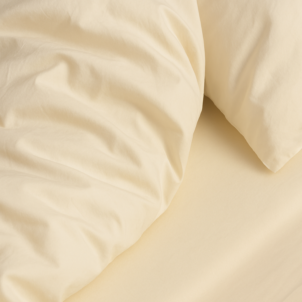 Organic Cotton Sateen Sheet Set & Duvet Cover