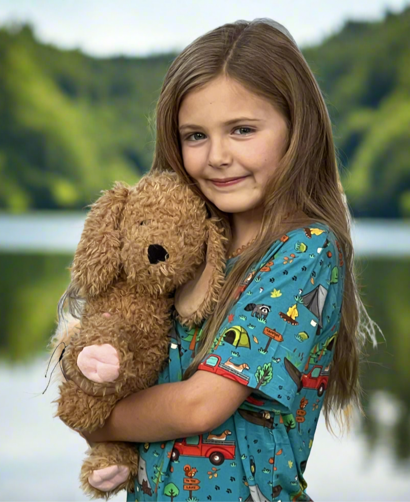 Camp Popoki Bamboo Two Piece Shorts Pajama Set