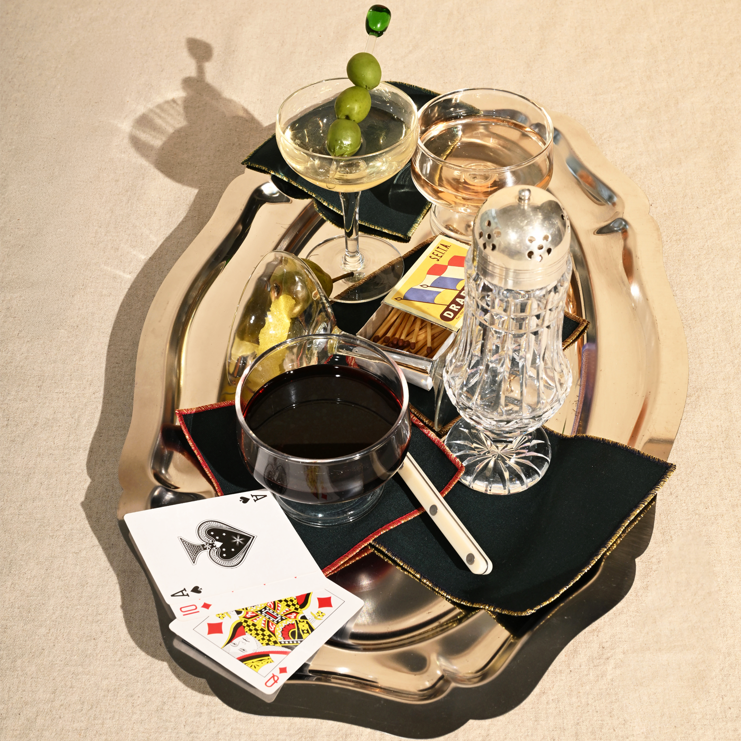 Tinsel Cocktail Napkins | Set Of 4