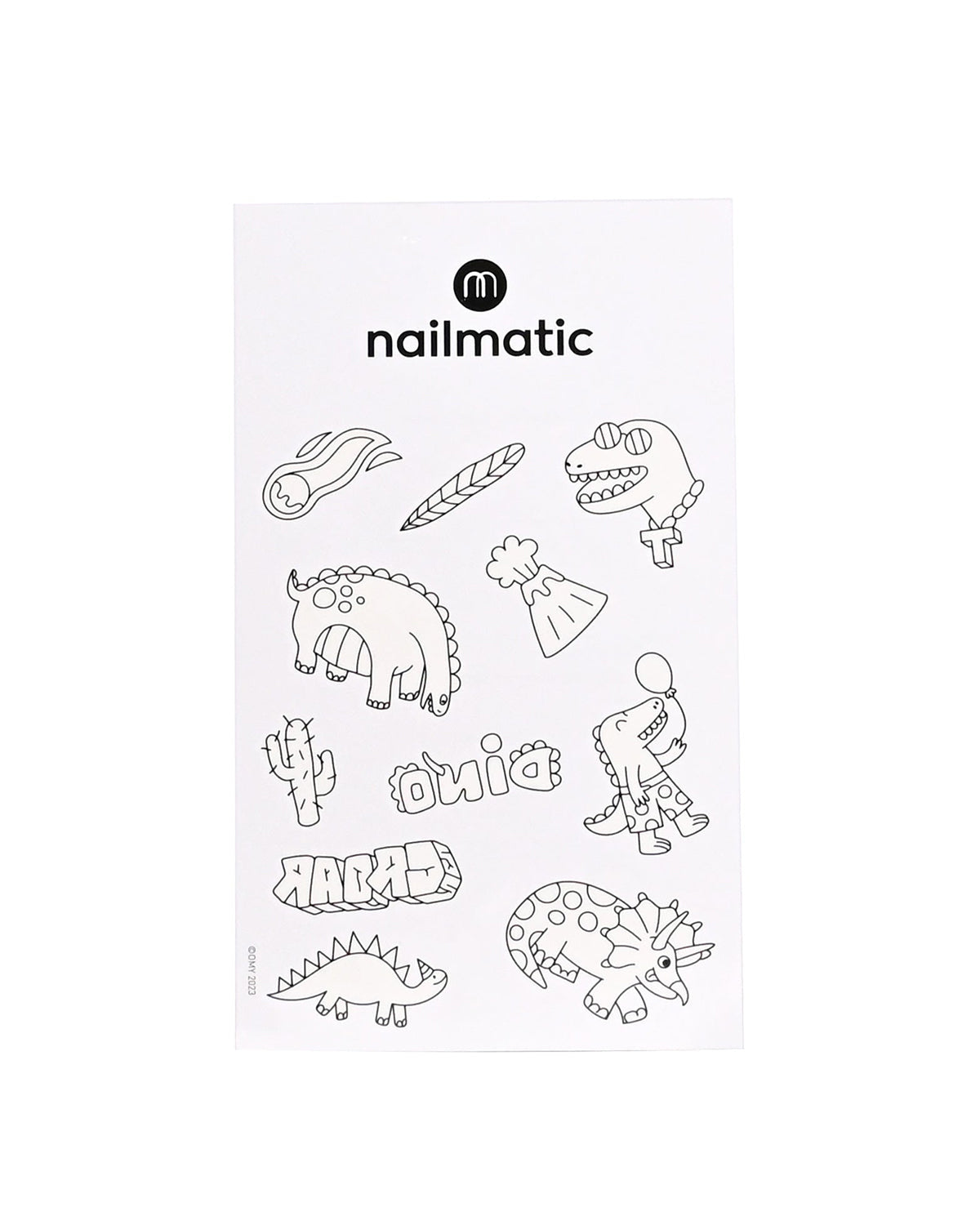 Temporary Coloring Tattoos - Dinosaurs