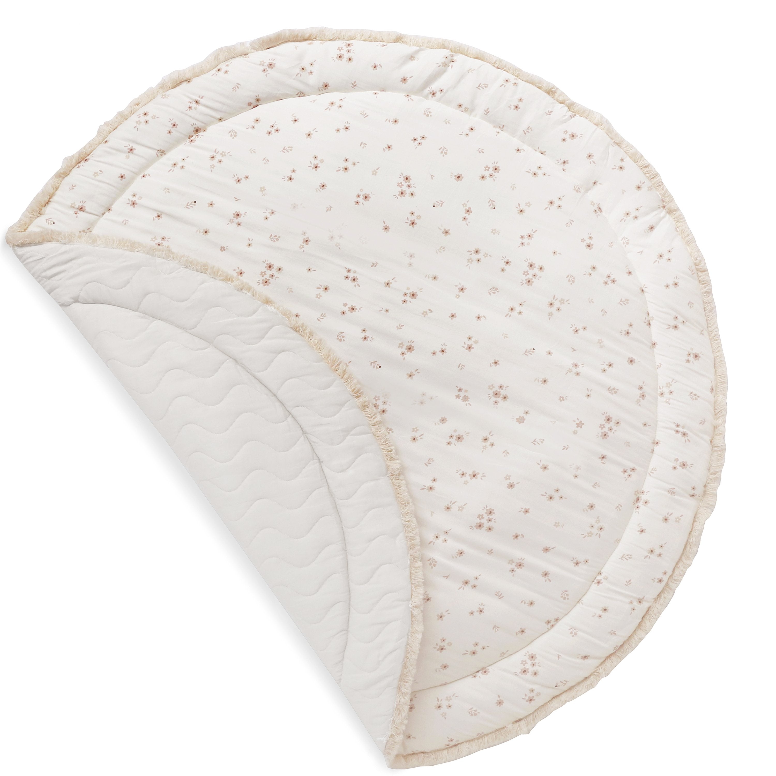 Organic Cotton Quilted Play Mat - Bloom
